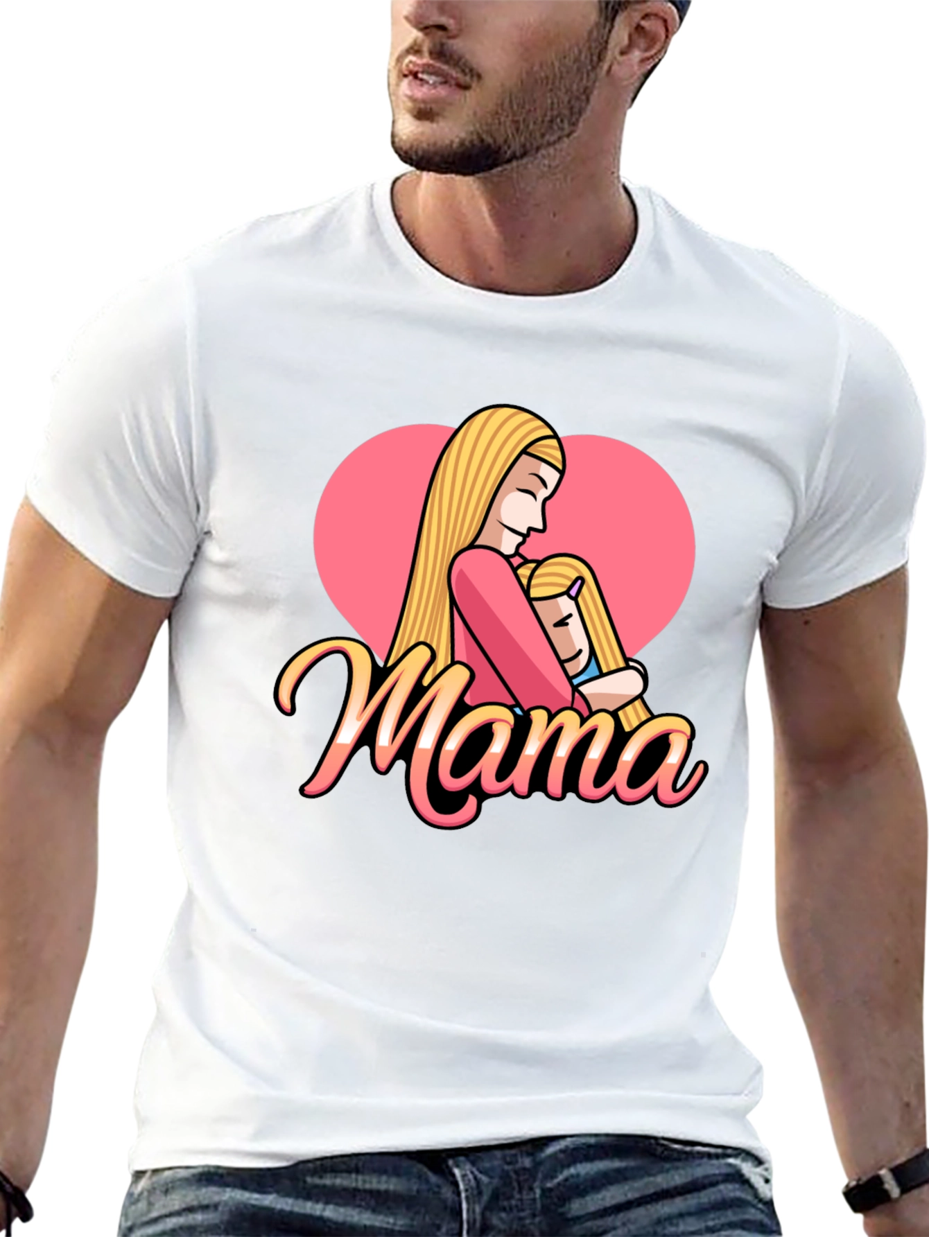 Mama Heart Graphic Tee - Mothers Day Gift