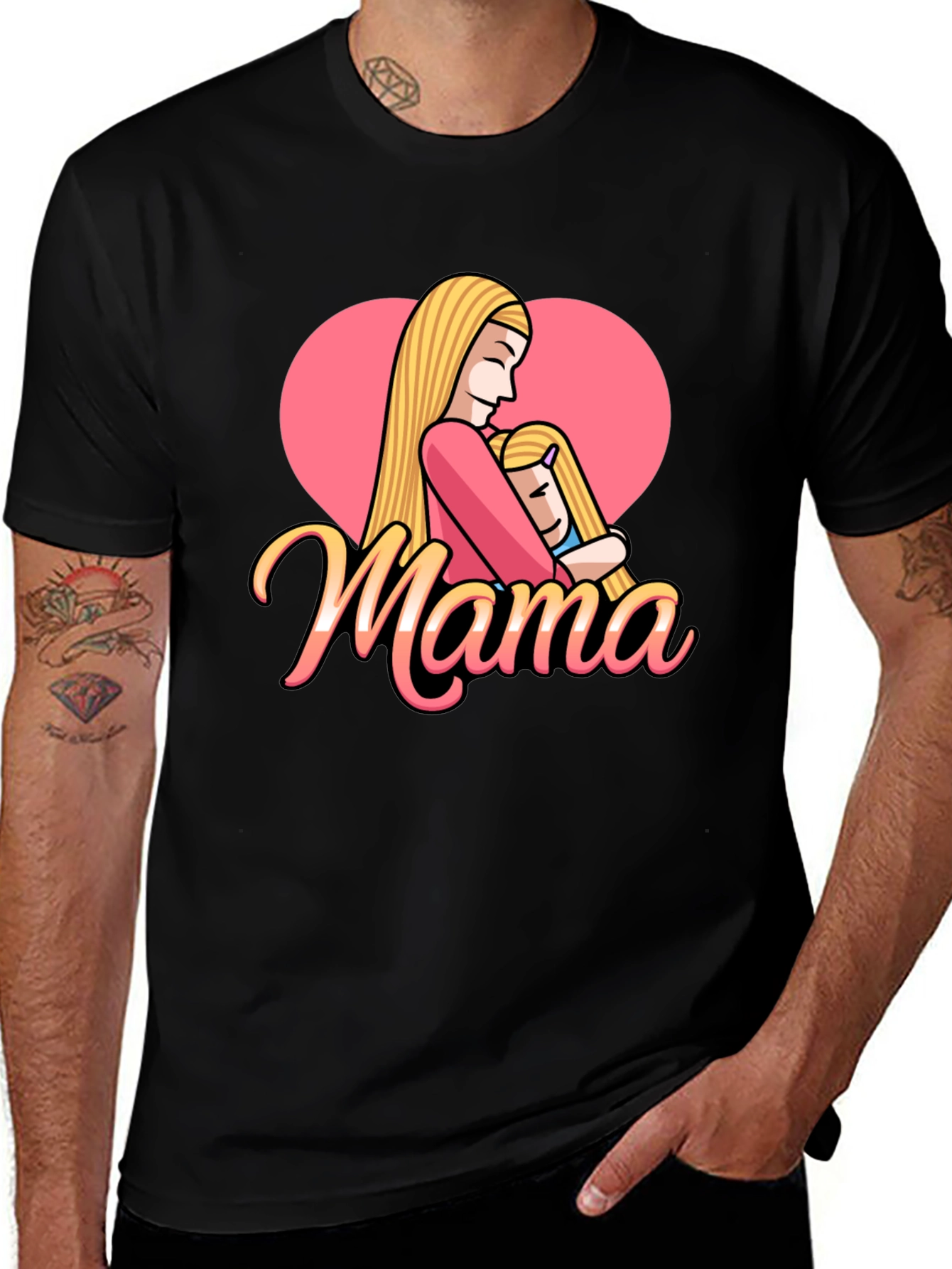 Mama Heart Graphic Tee - Mothers Day Gift
