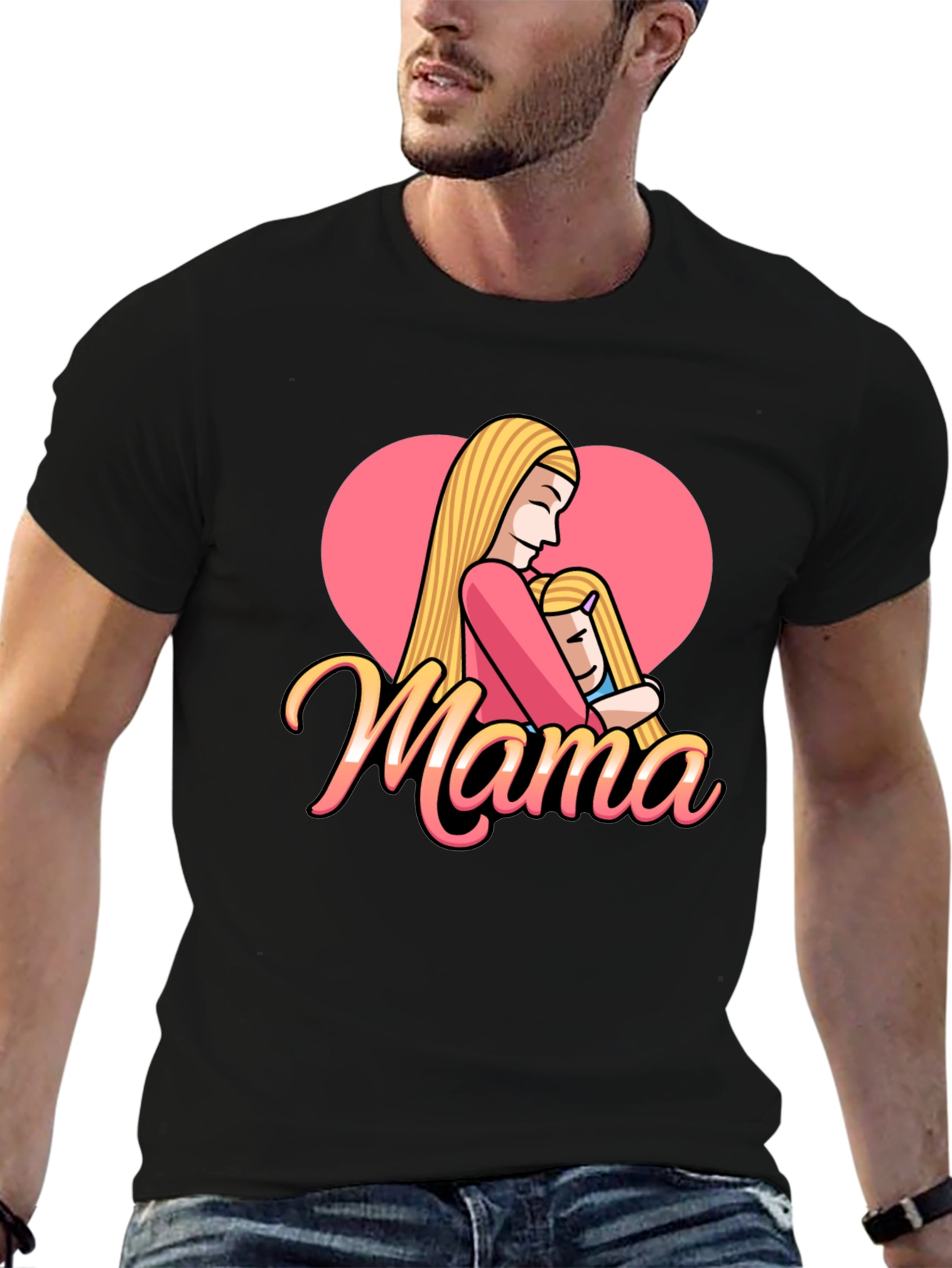 Mama Heart Graphic Tee - Mothers Day Gift