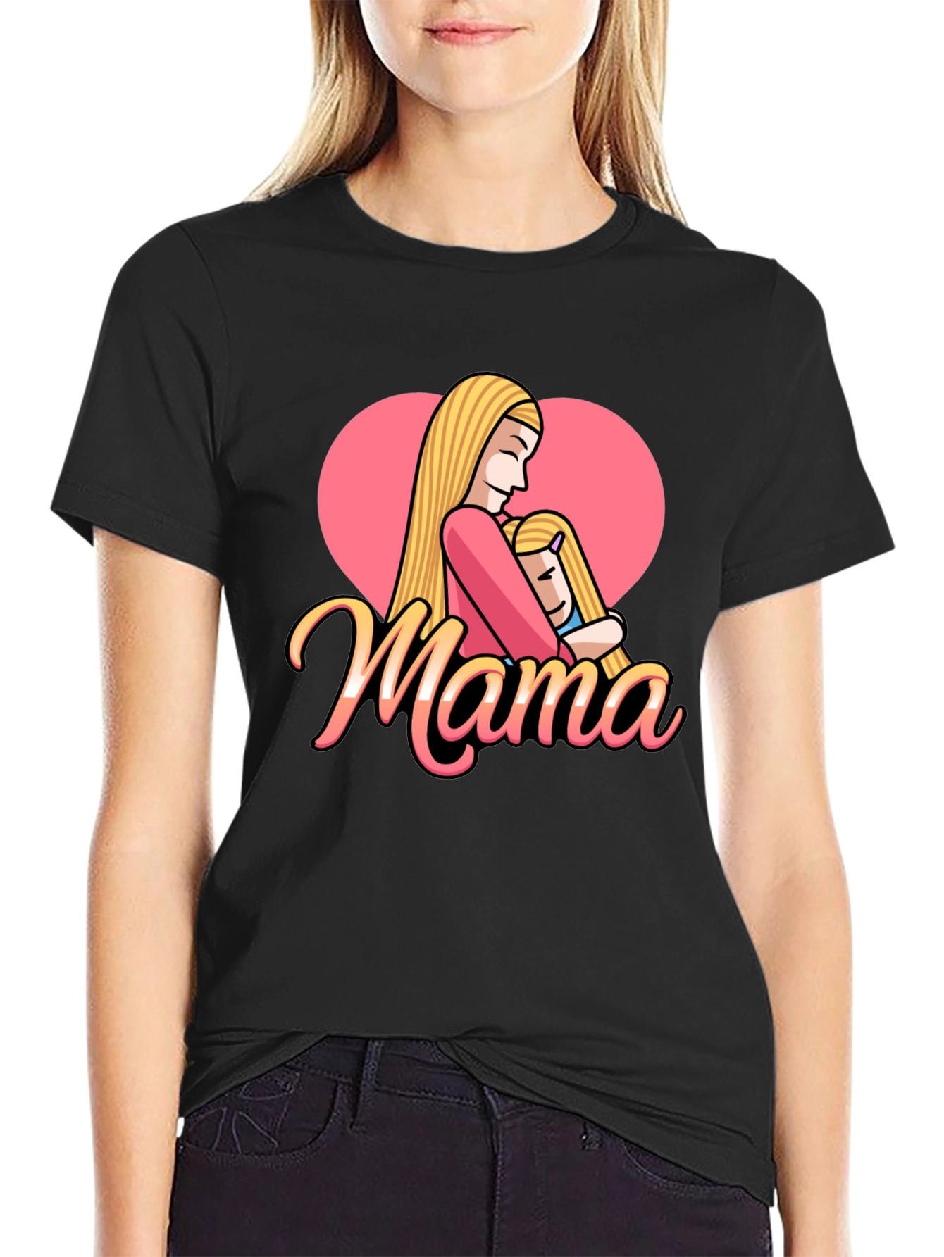 Mama Heart Graphic Tee - Mothers Day Gift