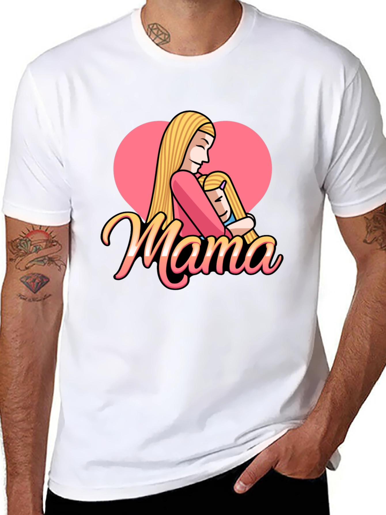 Mama Heart Graphic Tee - Mothers Day Gift