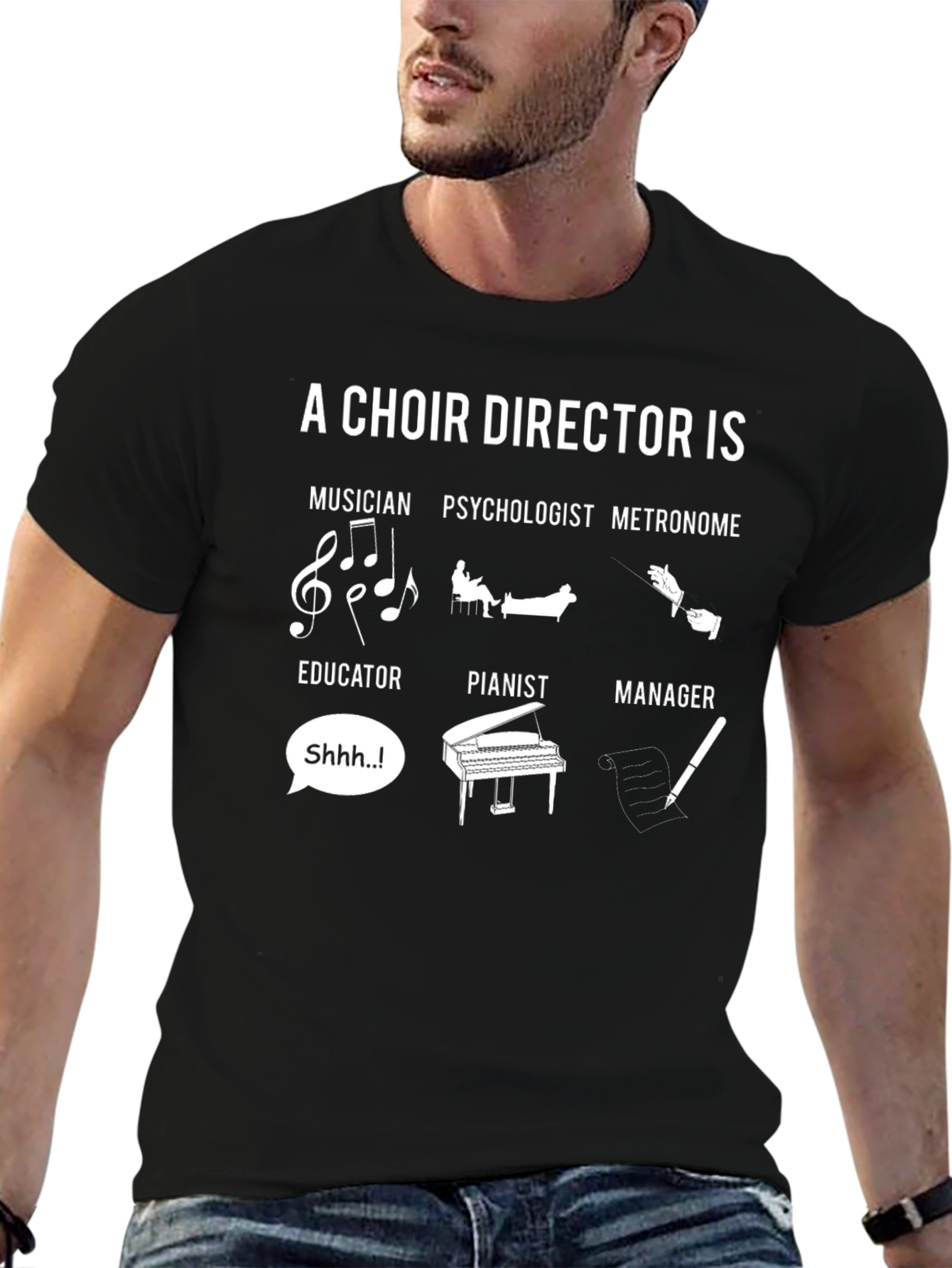 Choir Director T-Shirt - Musician Educator Manager