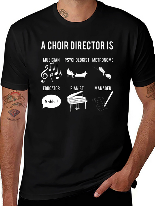 Choir Director T-Shirt - Musician Educator Manager