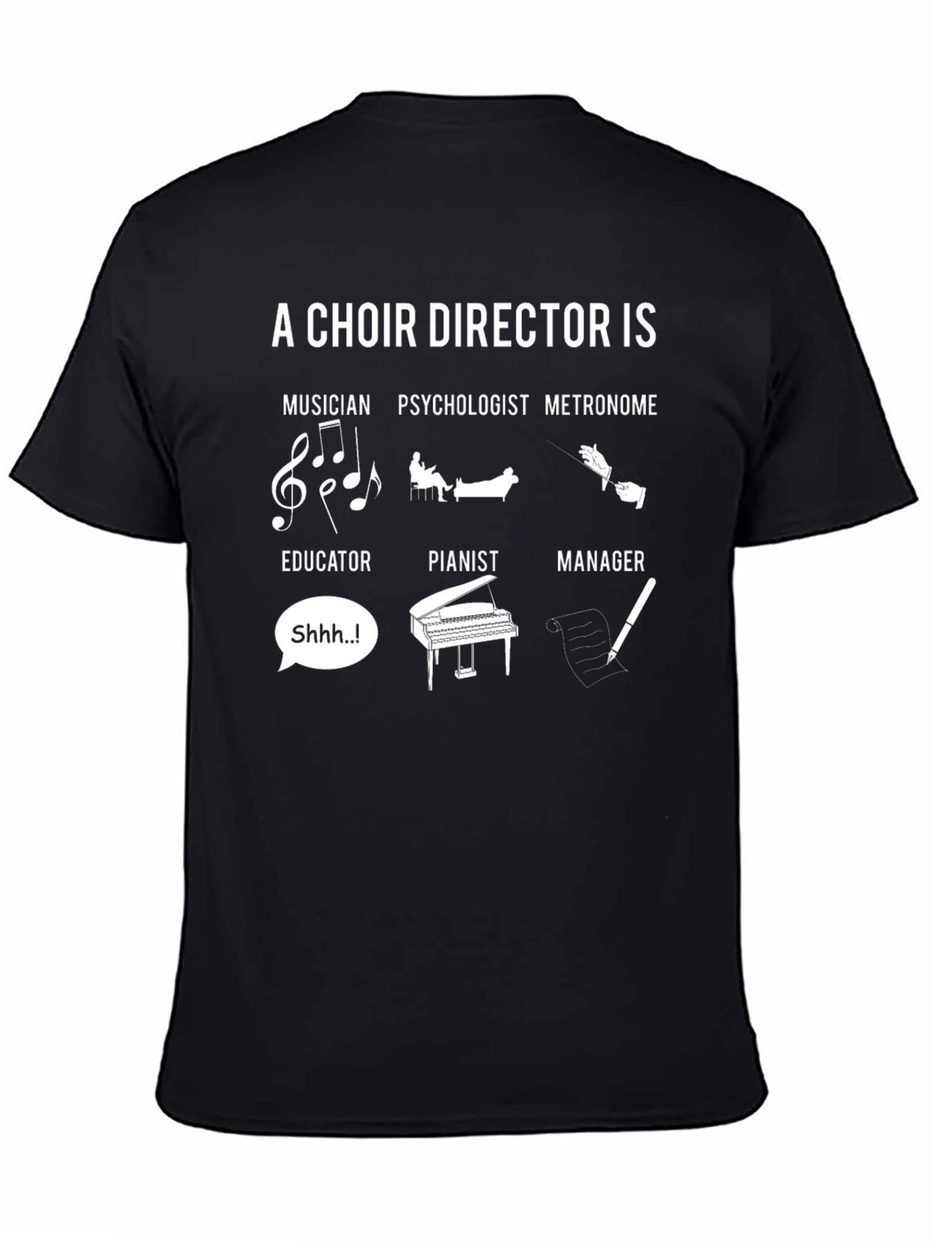 Choir Director T-Shirt - Musician Educator Manager