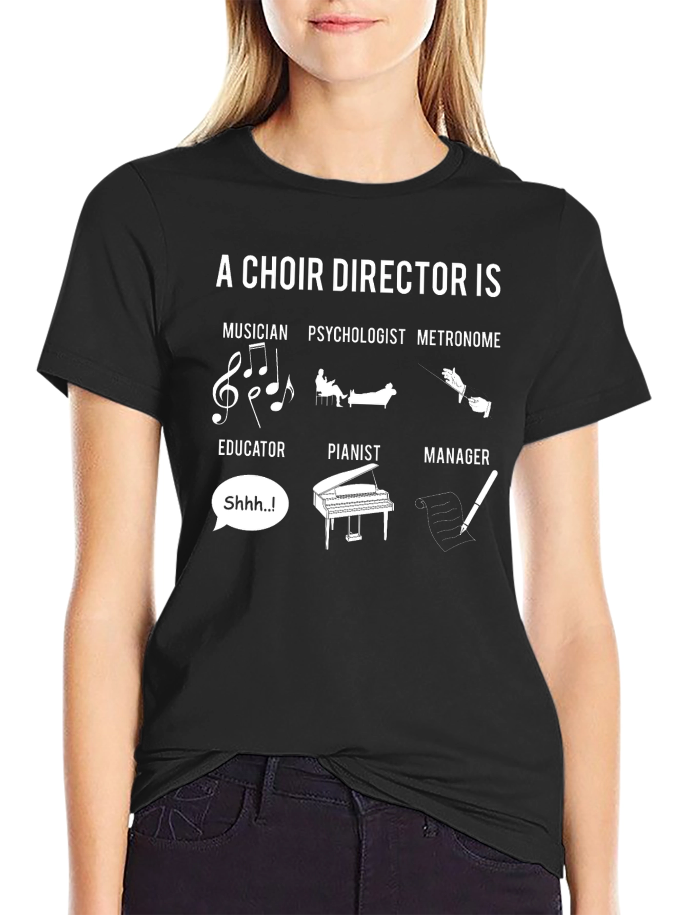 Choir Director T-Shirt - Musician Educator Manager