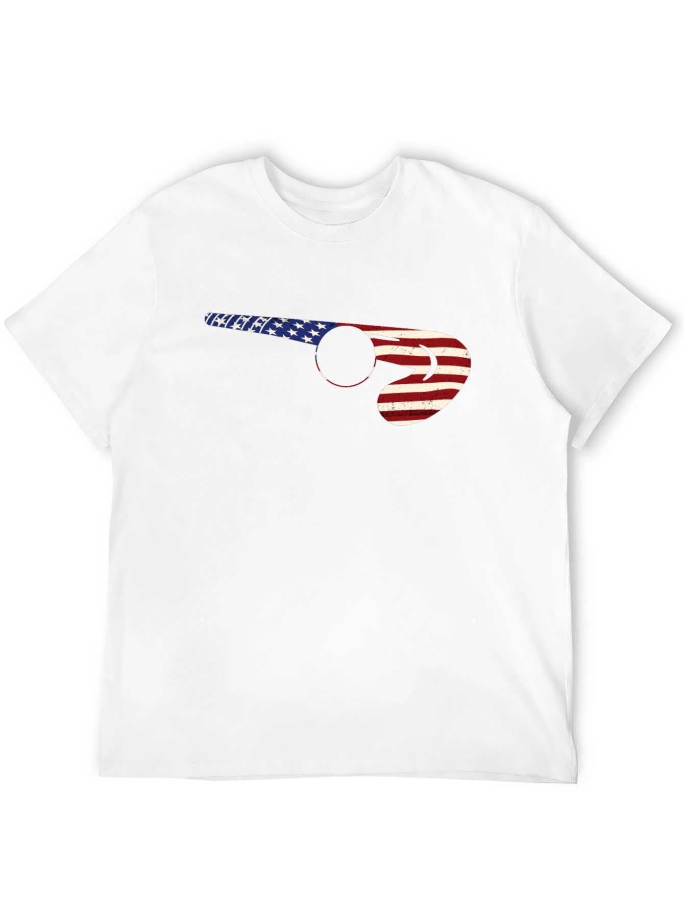 American Flag Hockey Stick T-Shirt