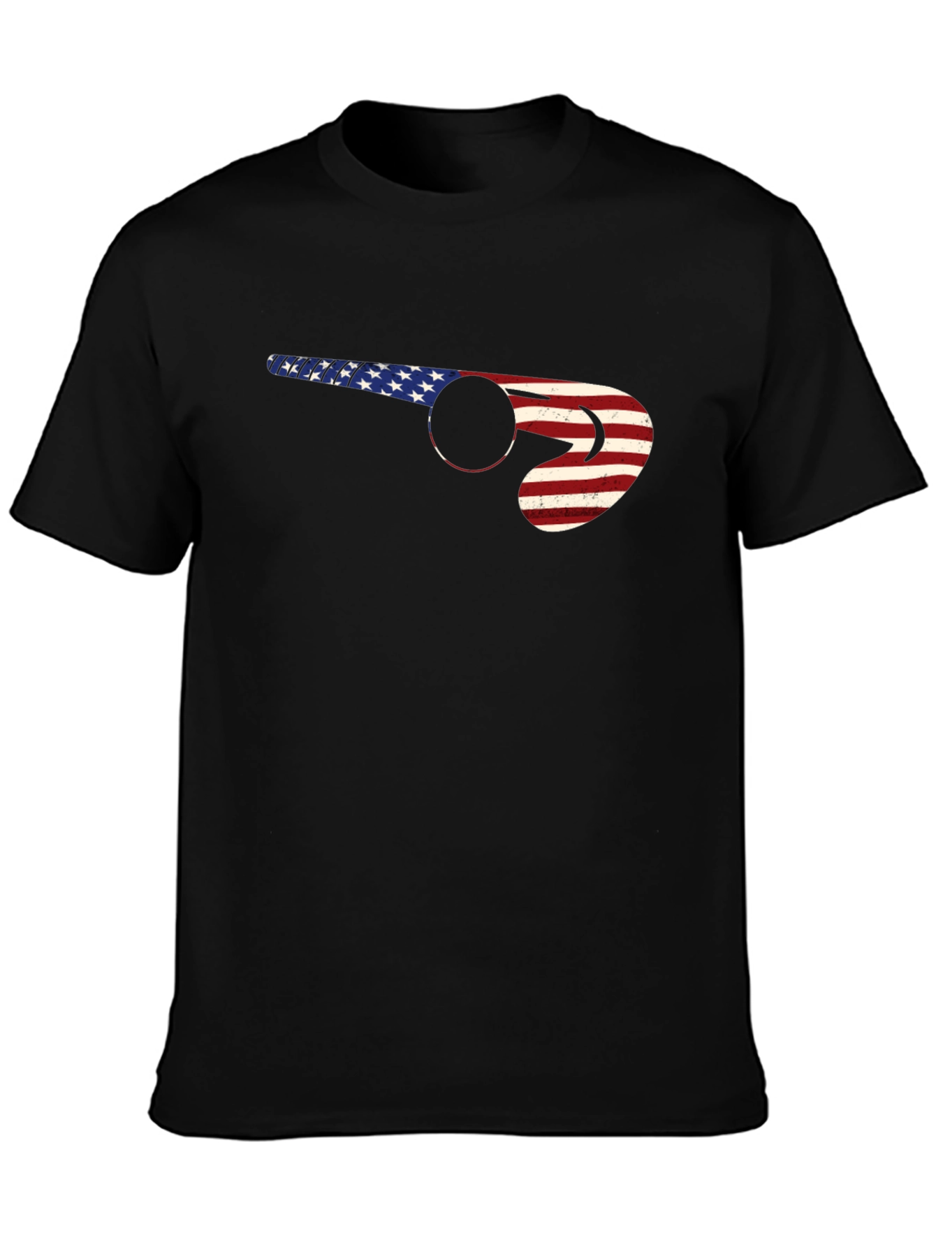 American Flag Hockey Stick T-Shirt