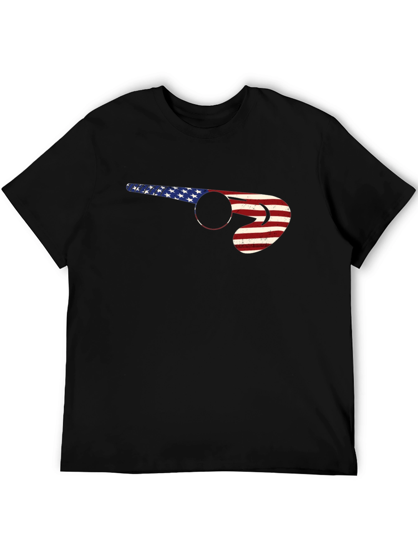 American Flag Hockey Stick T-Shirt