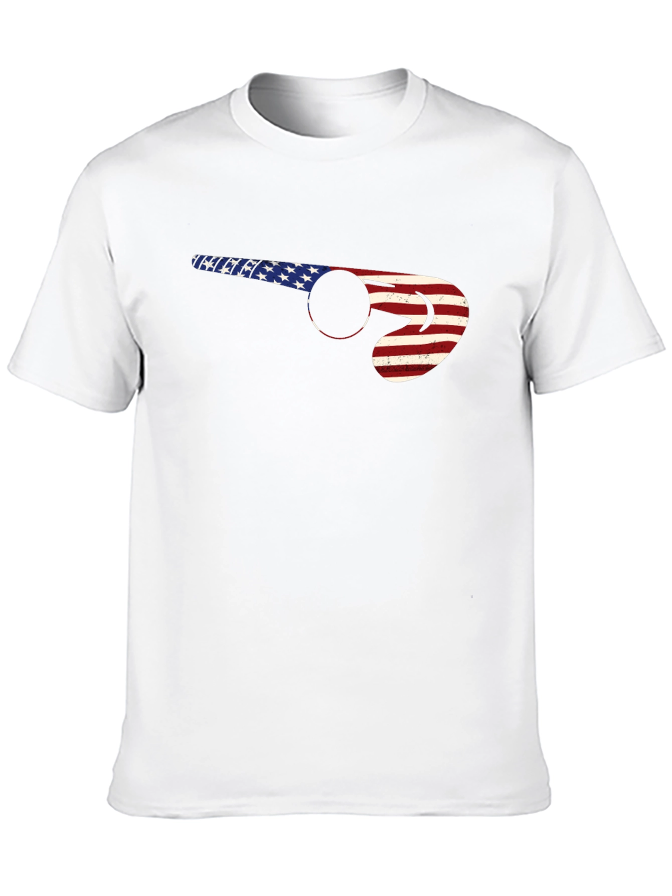 American Flag Hockey Stick T-Shirt