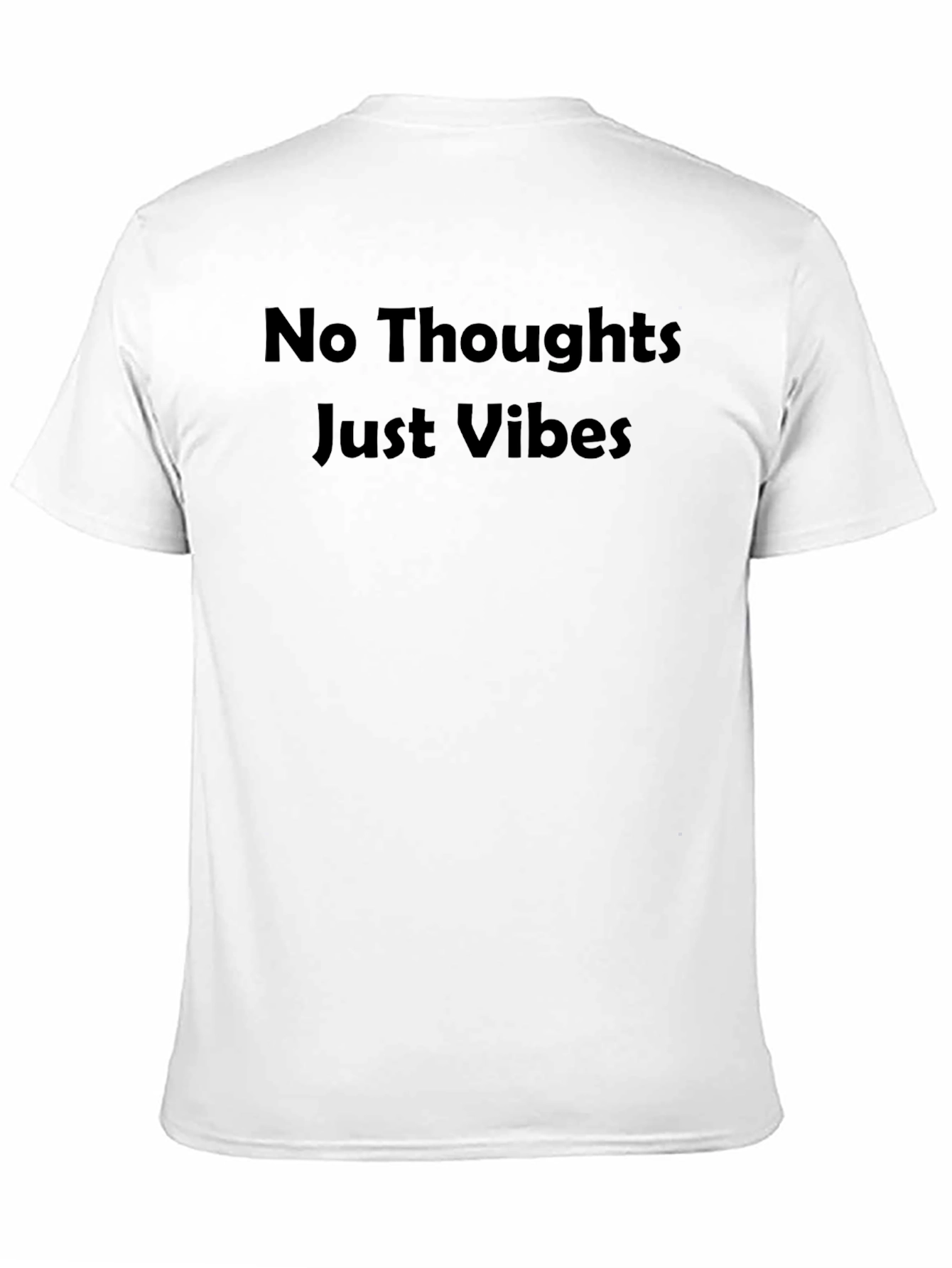 No Thoughts Just Vibes Black T-Shirt