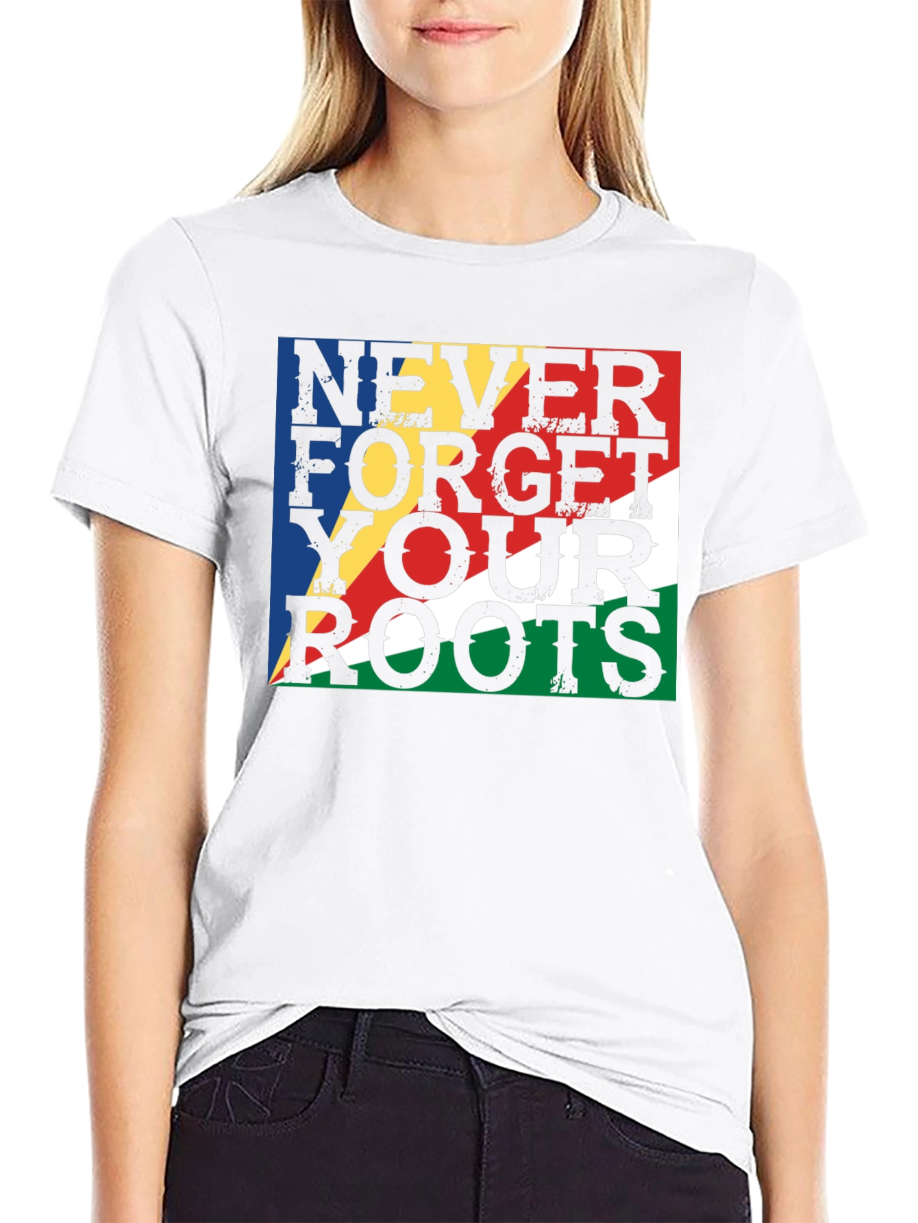Never Forget Your Roots Seychelles Flag T-Shirt