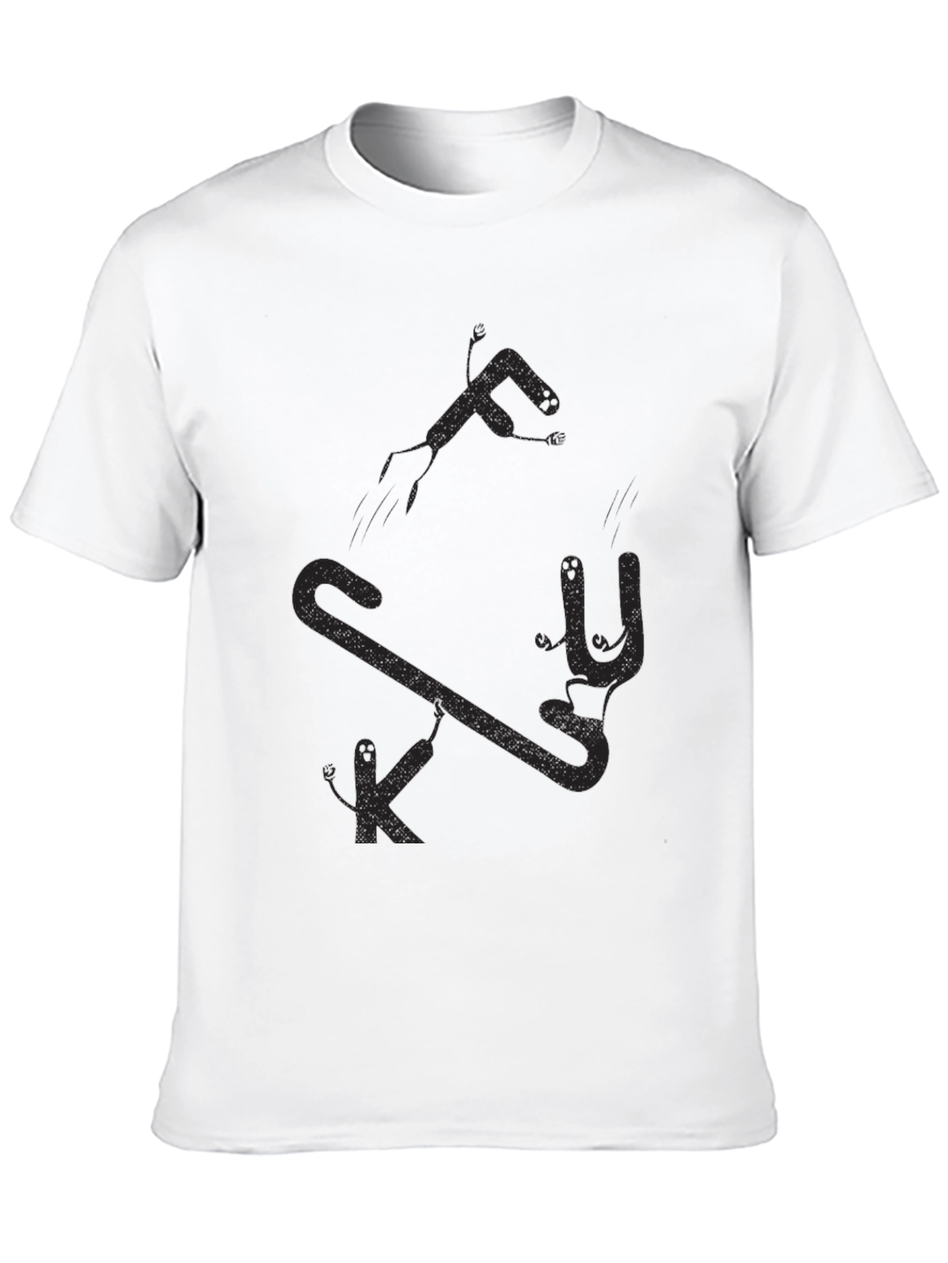 Abstract Design Black T-Shirt