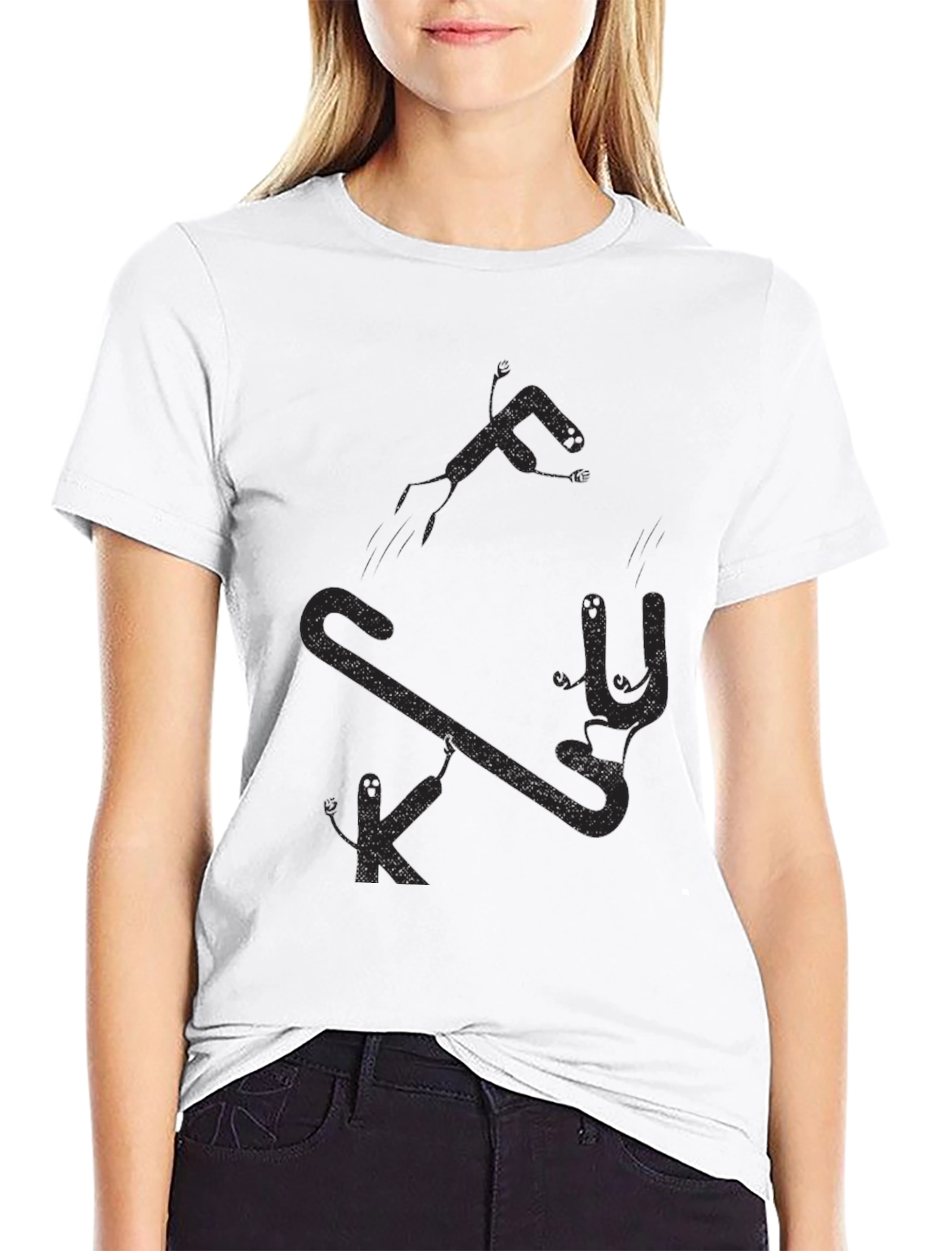 Abstract Design Black T-Shirt
