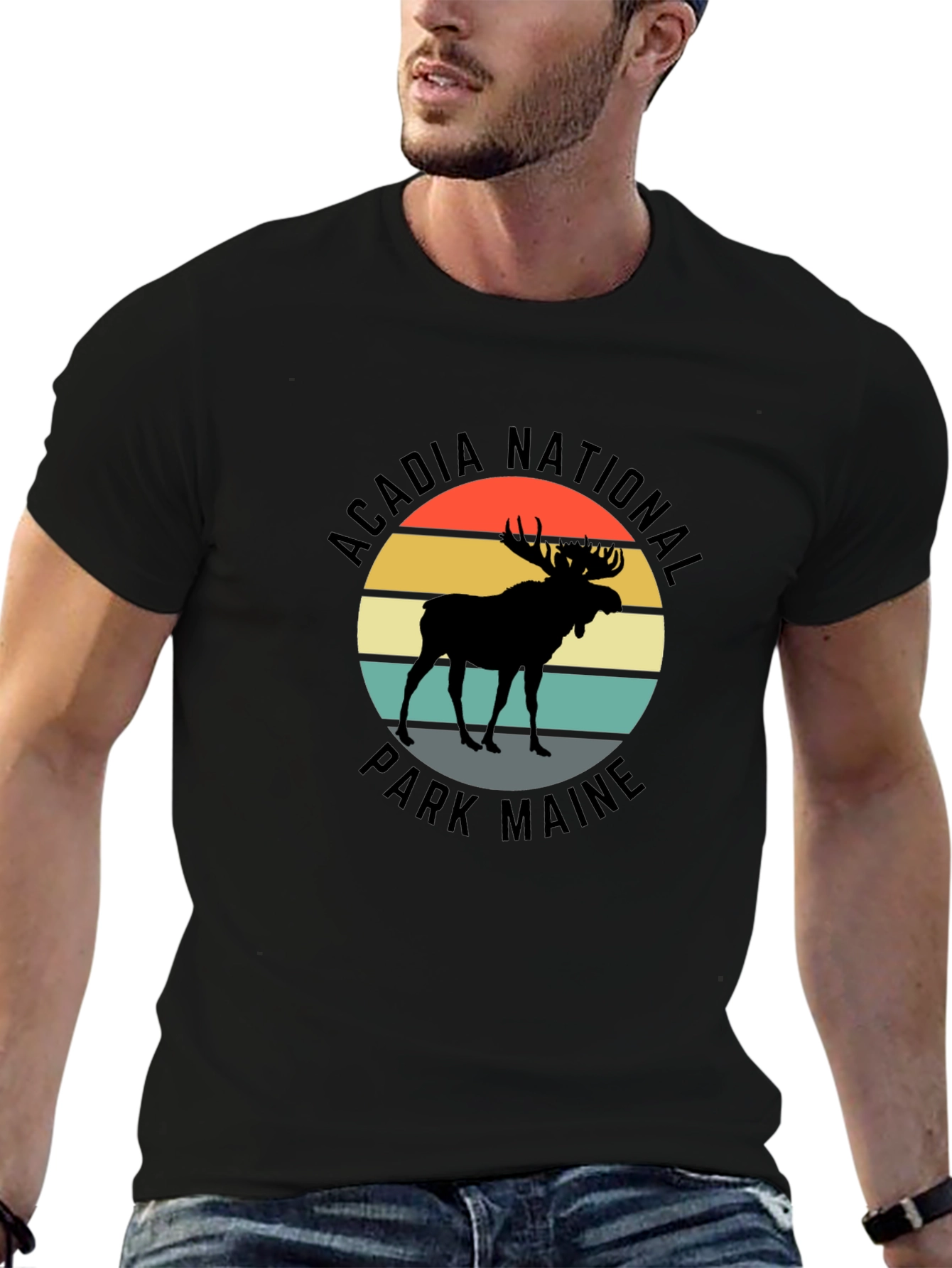 Acadia National Park Maine Moose T-Shirt