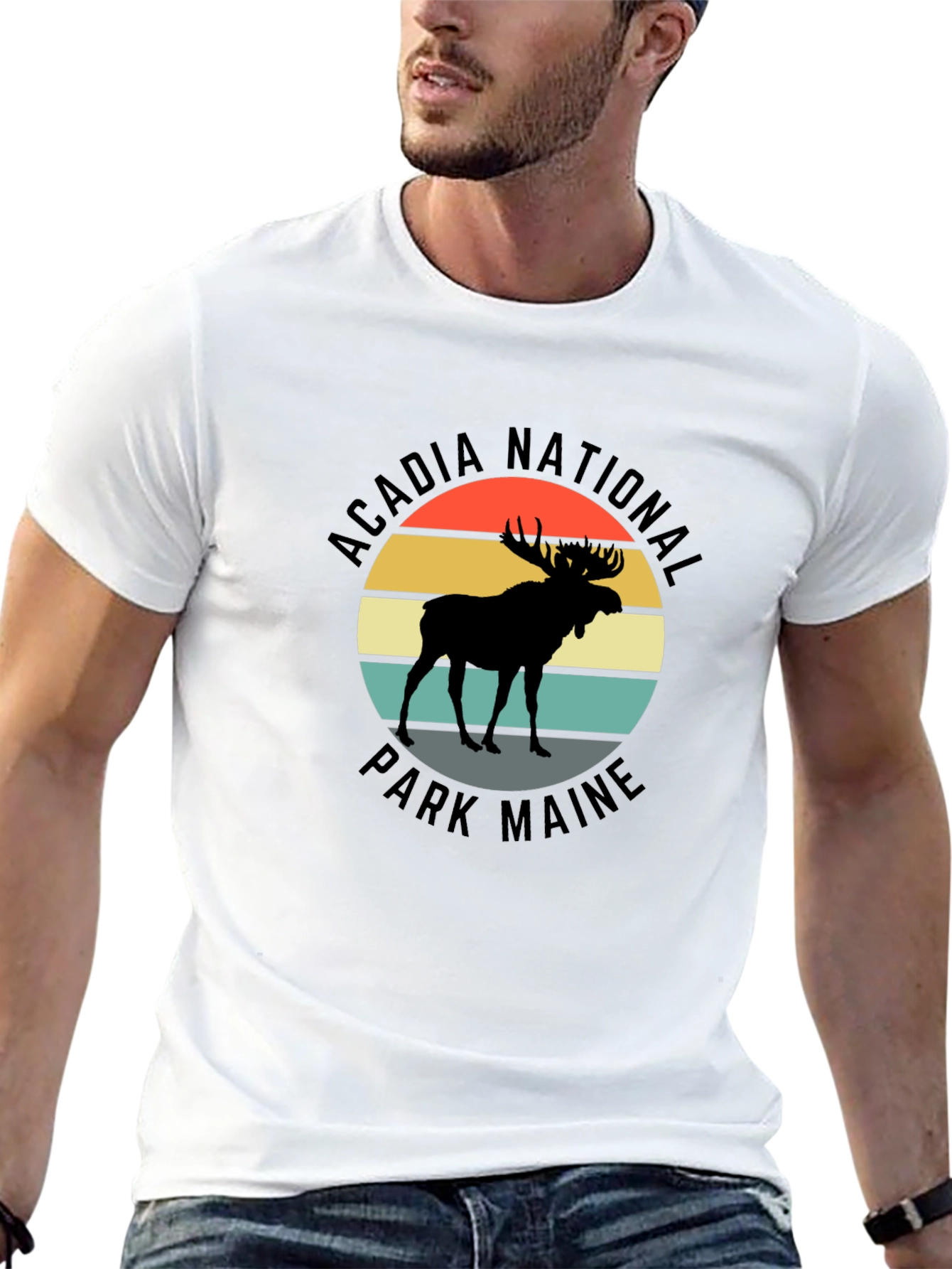 Acadia National Park Maine Moose T-Shirt