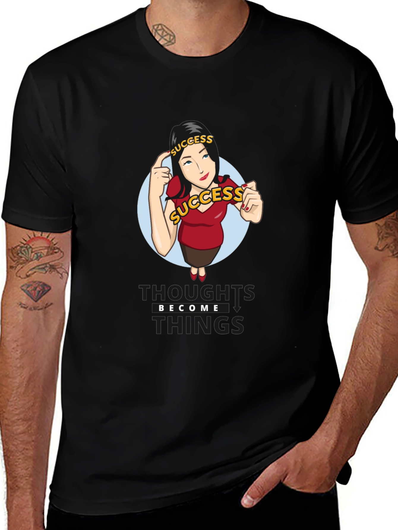 Success Mindset T-Shirt - Thoughts Become Things