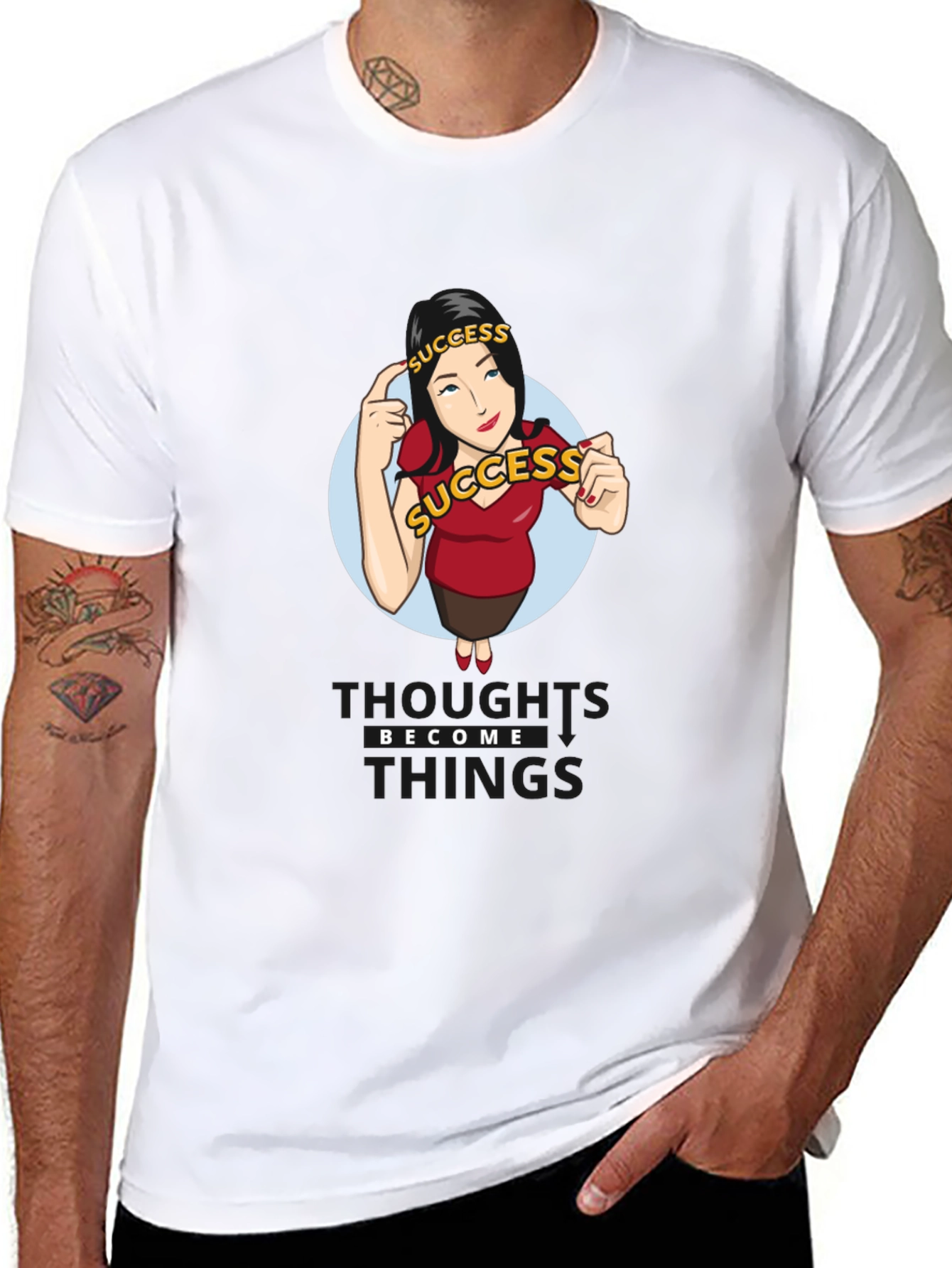 Success Mindset T-Shirt - Thoughts Become Things