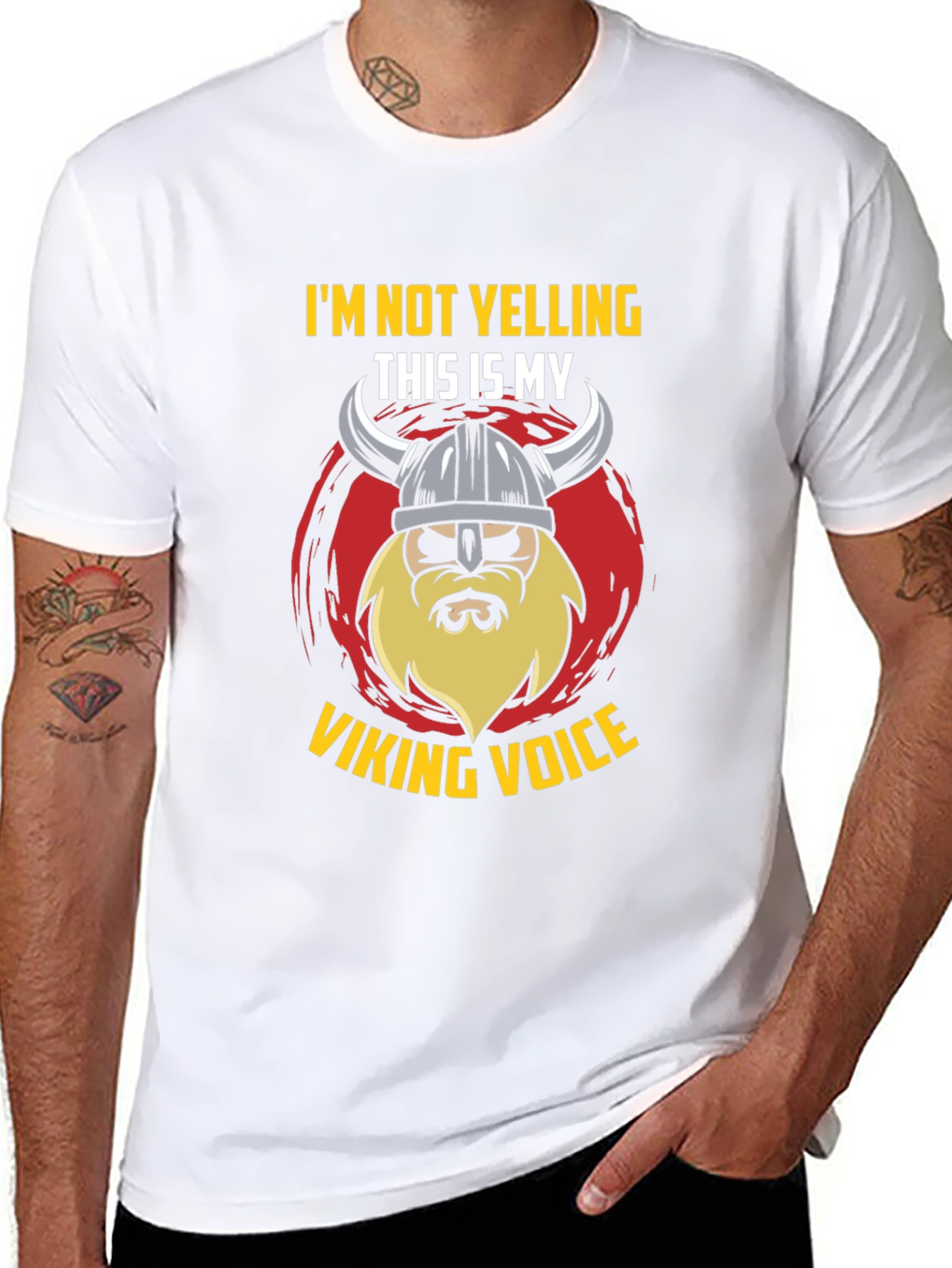 Viking Voice T-Shirt - Im Not Yelling Graphic Tee