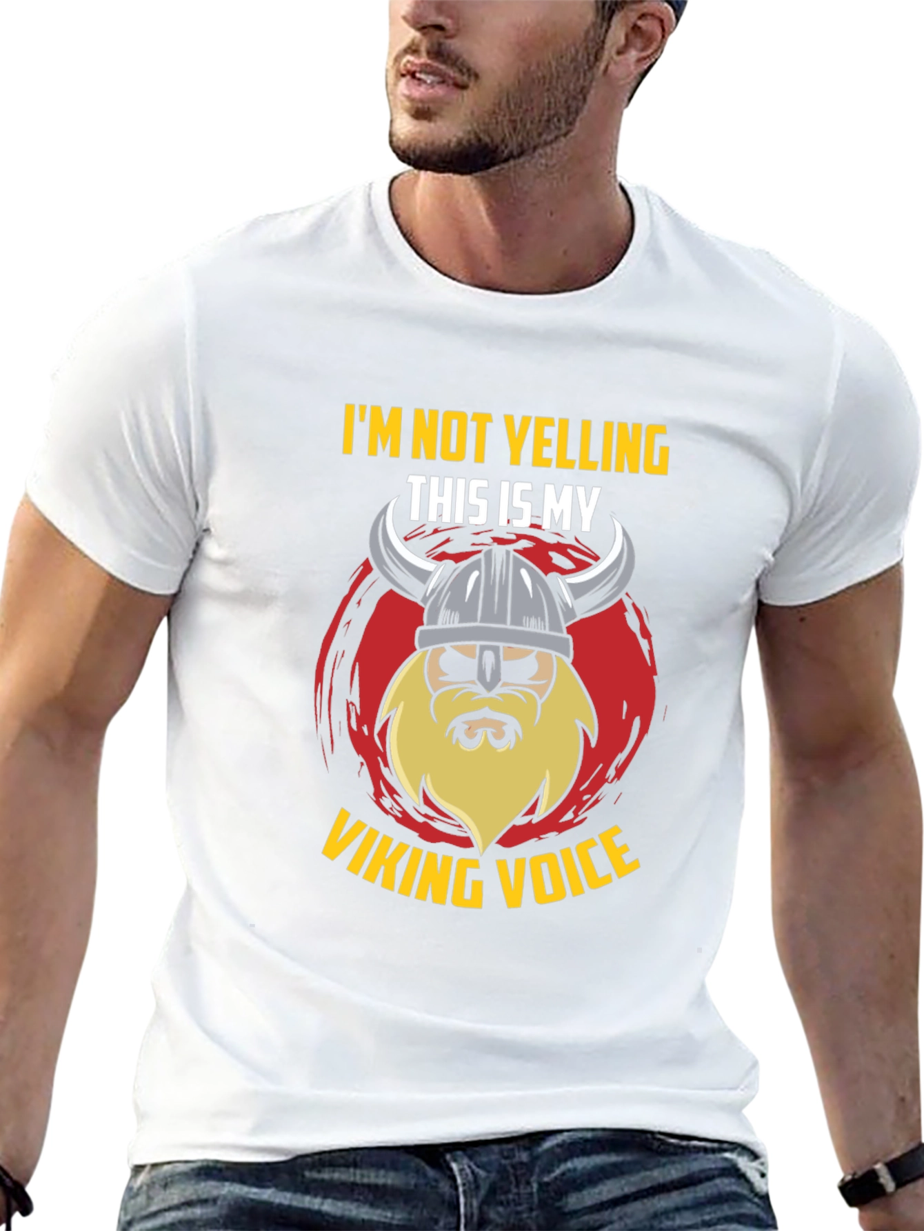Viking Voice T-Shirt - Im Not Yelling Graphic Tee