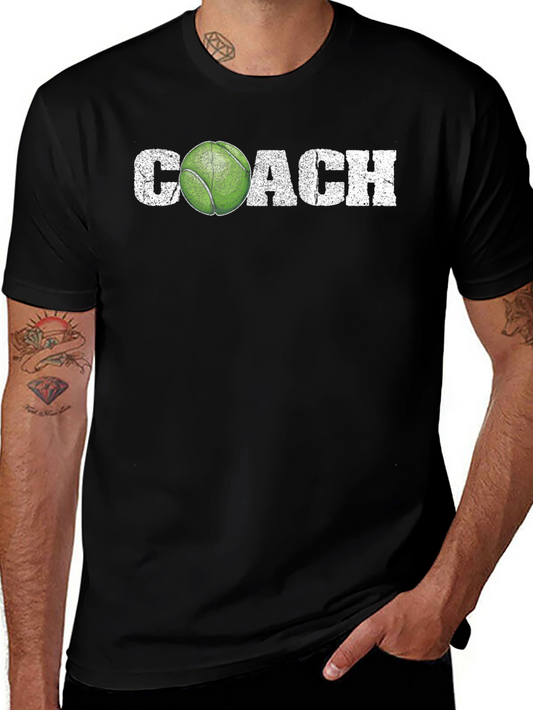 Tennis Coach T-Shirt - Distressed Graphic Tee