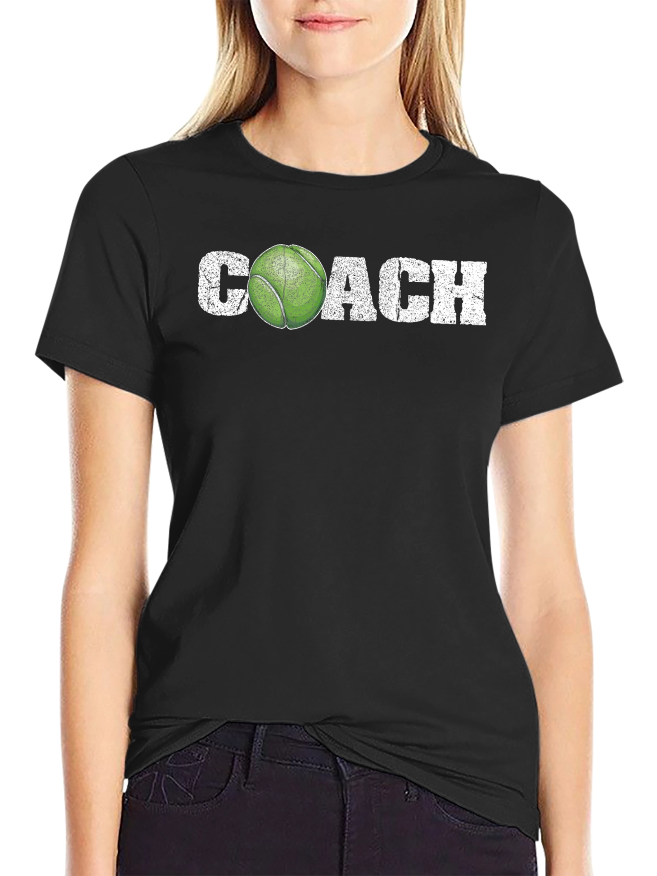 Tennis Coach T-Shirt - Distressed Graphic Tee