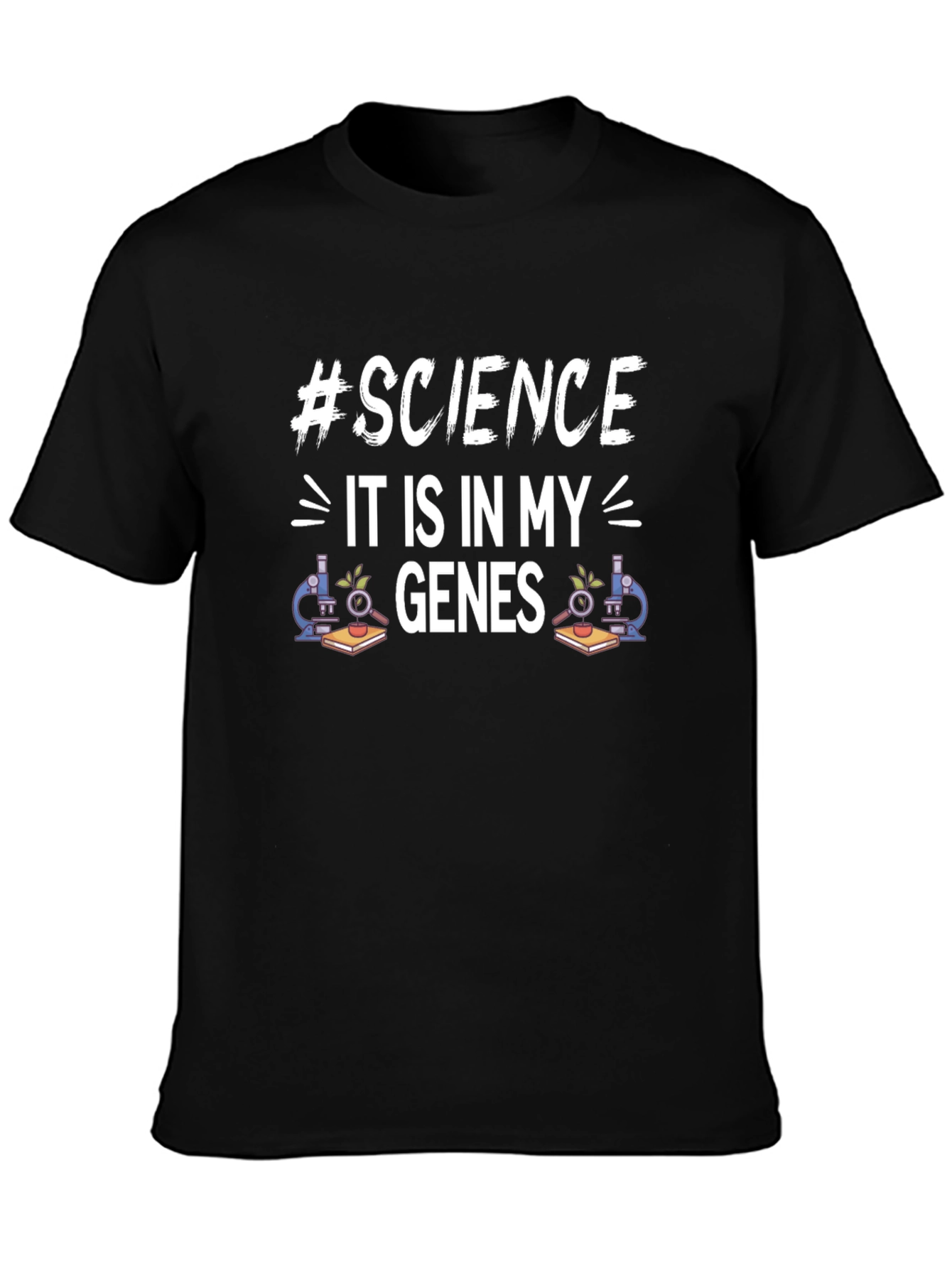 Science Genes T-Shirt - Black