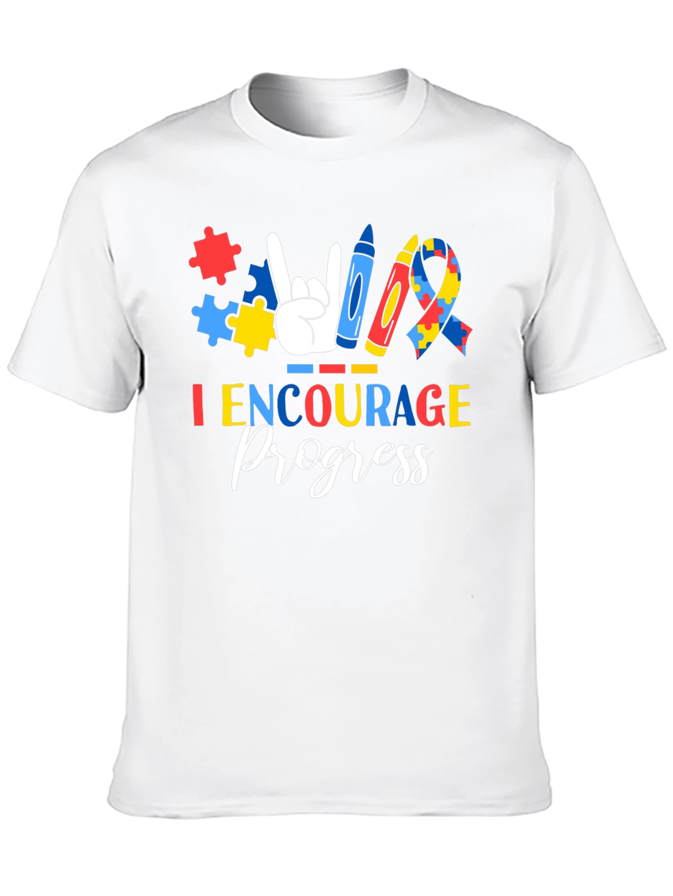 I Encourage Progress Autism Awareness T-Shirt