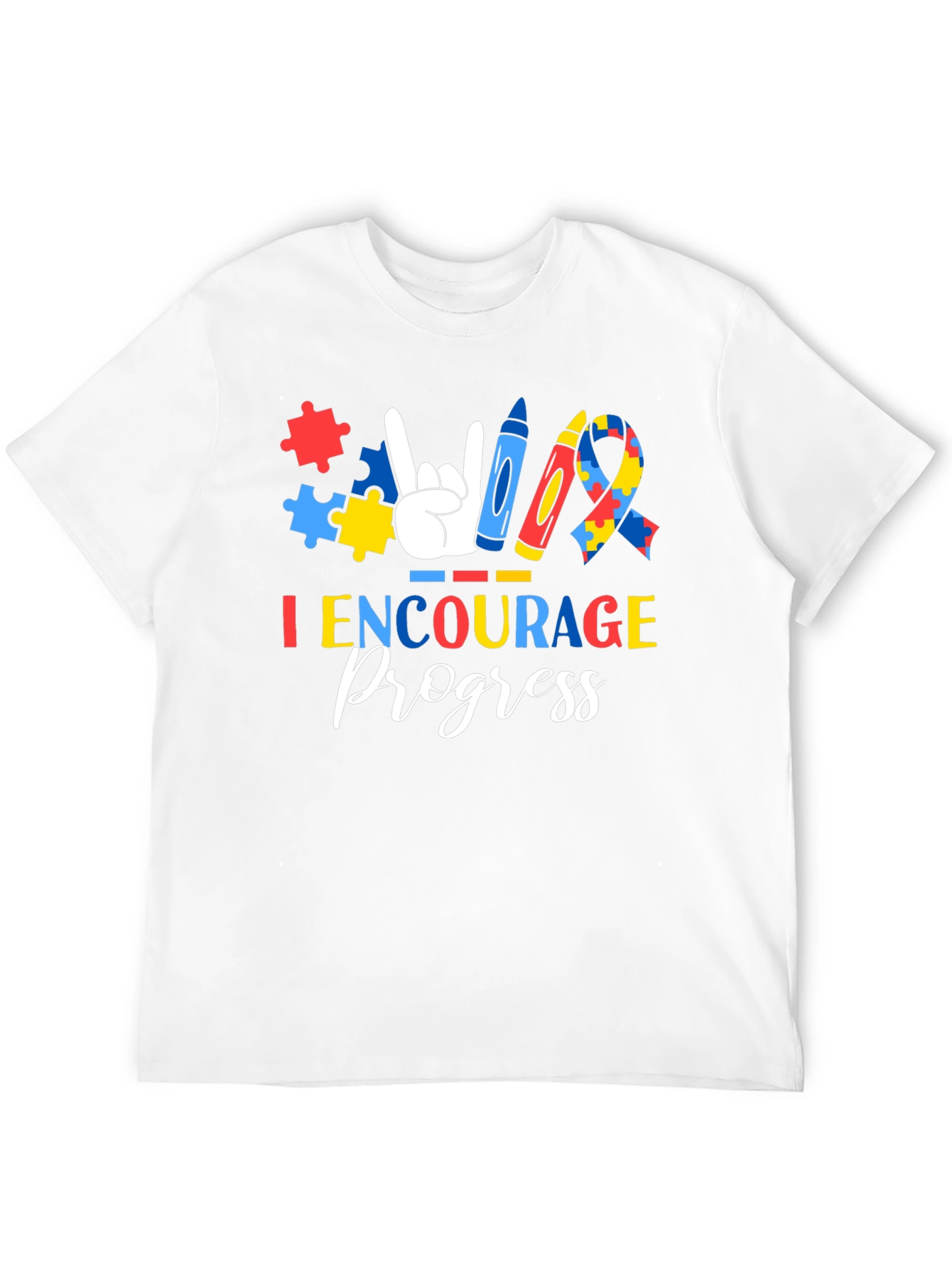 I Encourage Progress Autism Awareness T-Shirt