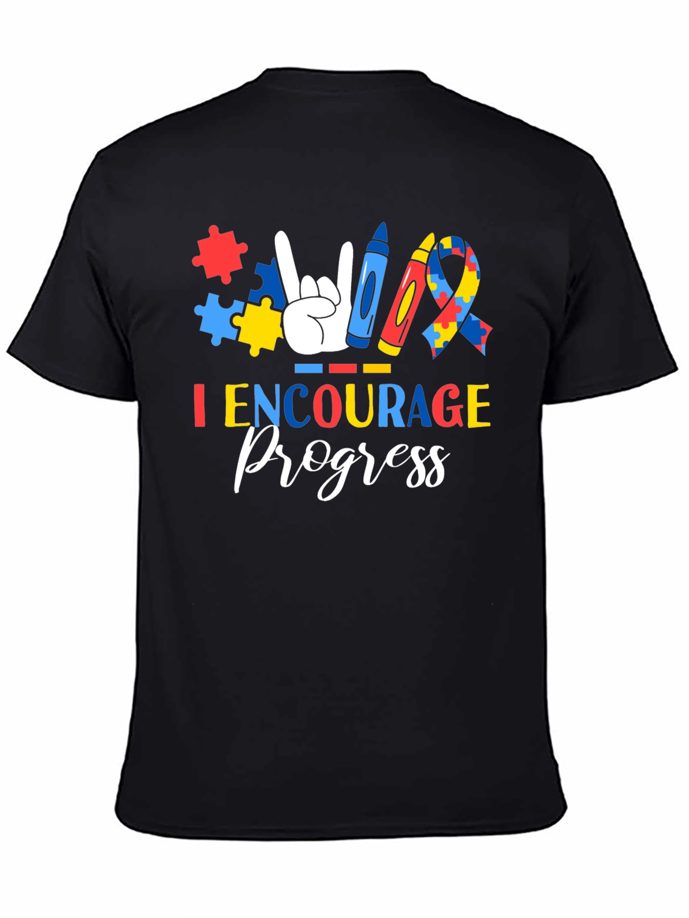 I Encourage Progress Autism Awareness T-Shirt