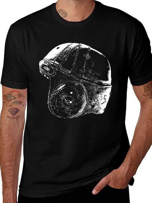 Vintage Football Helmet Graphic T-Shirt