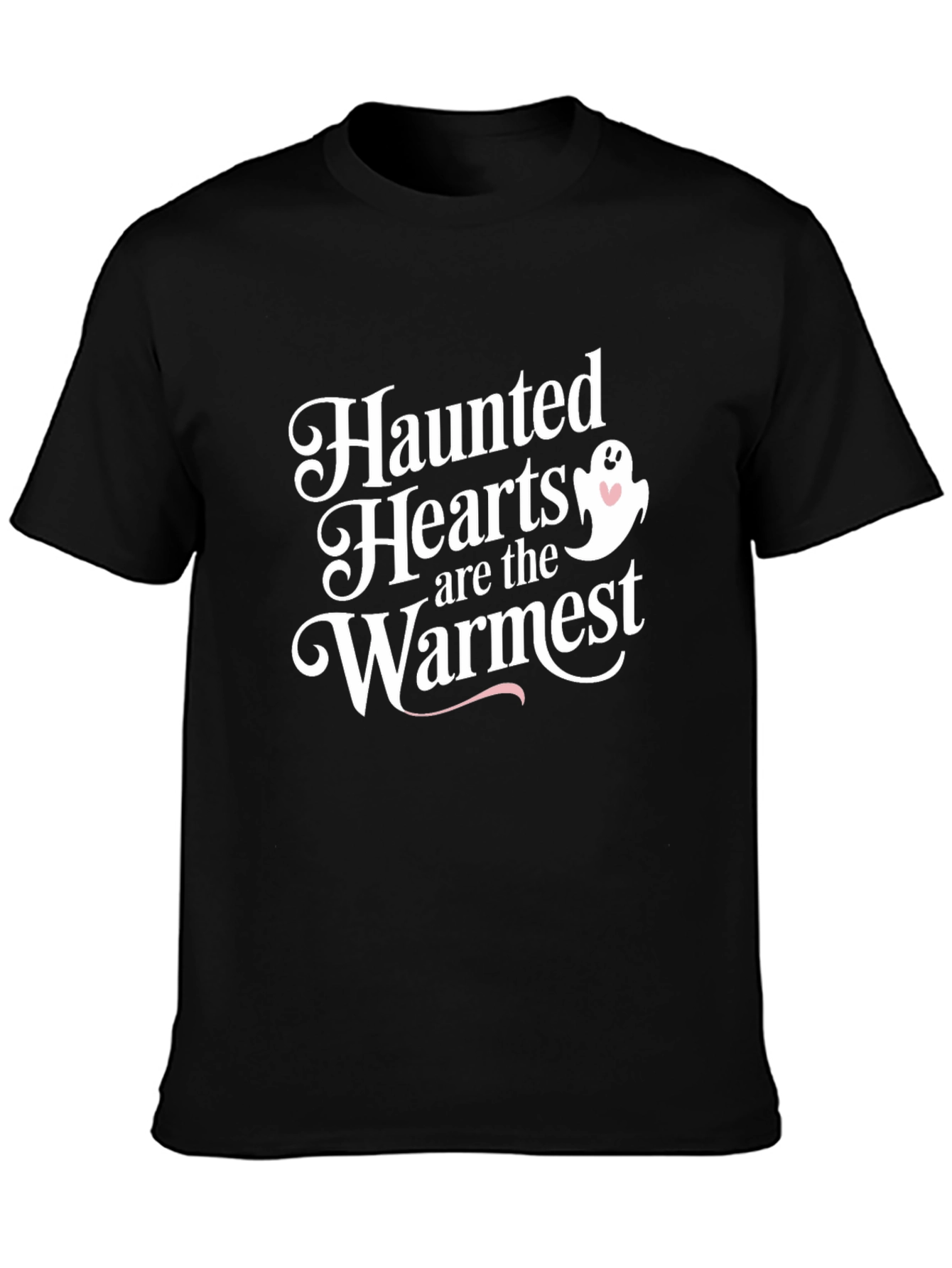Haunted Hearts Graphic Tee - Halloween Spooky Season Shirt