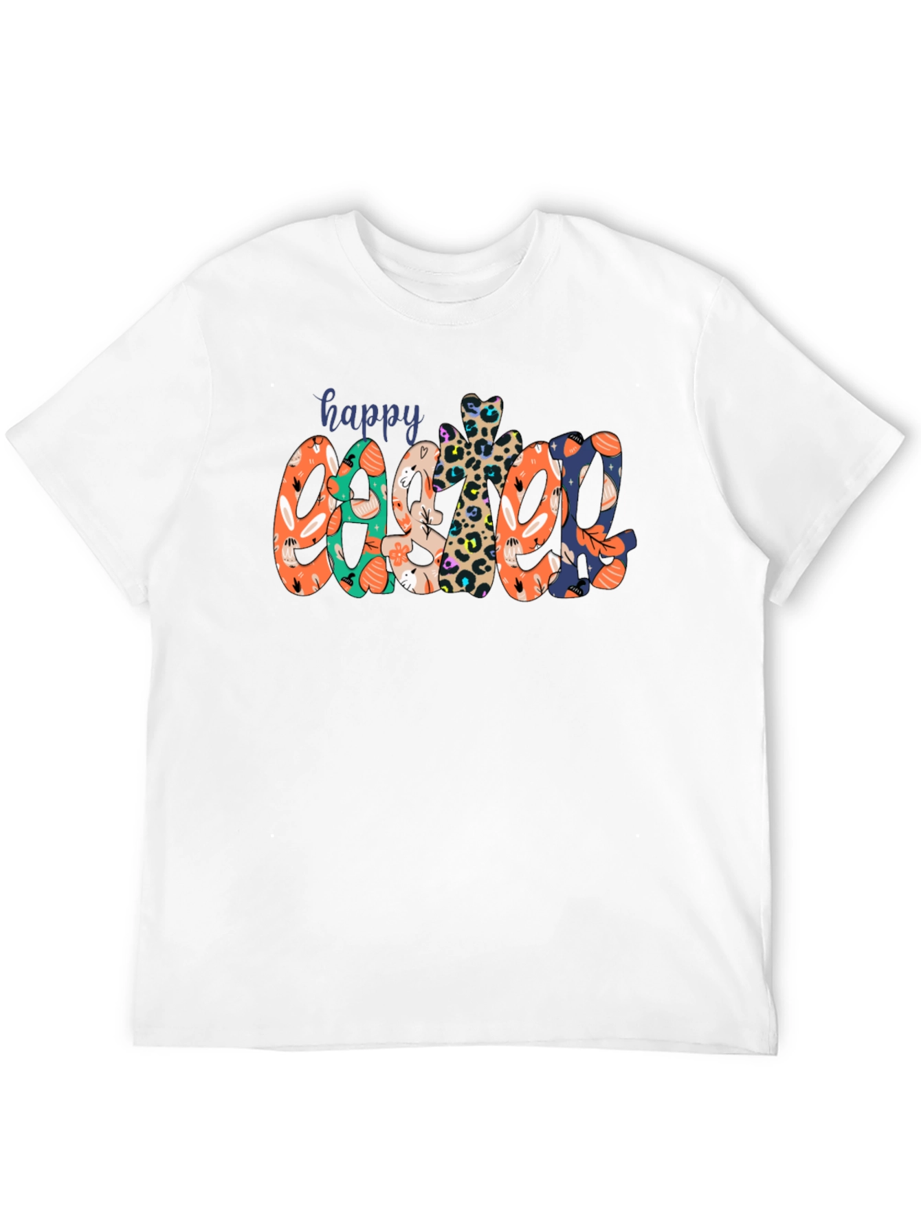 Happy Easter Printed T-Shirt