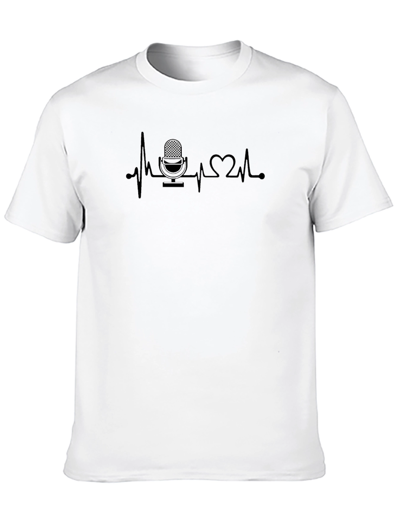 Podcast Heartbeat T-Shirt - Black