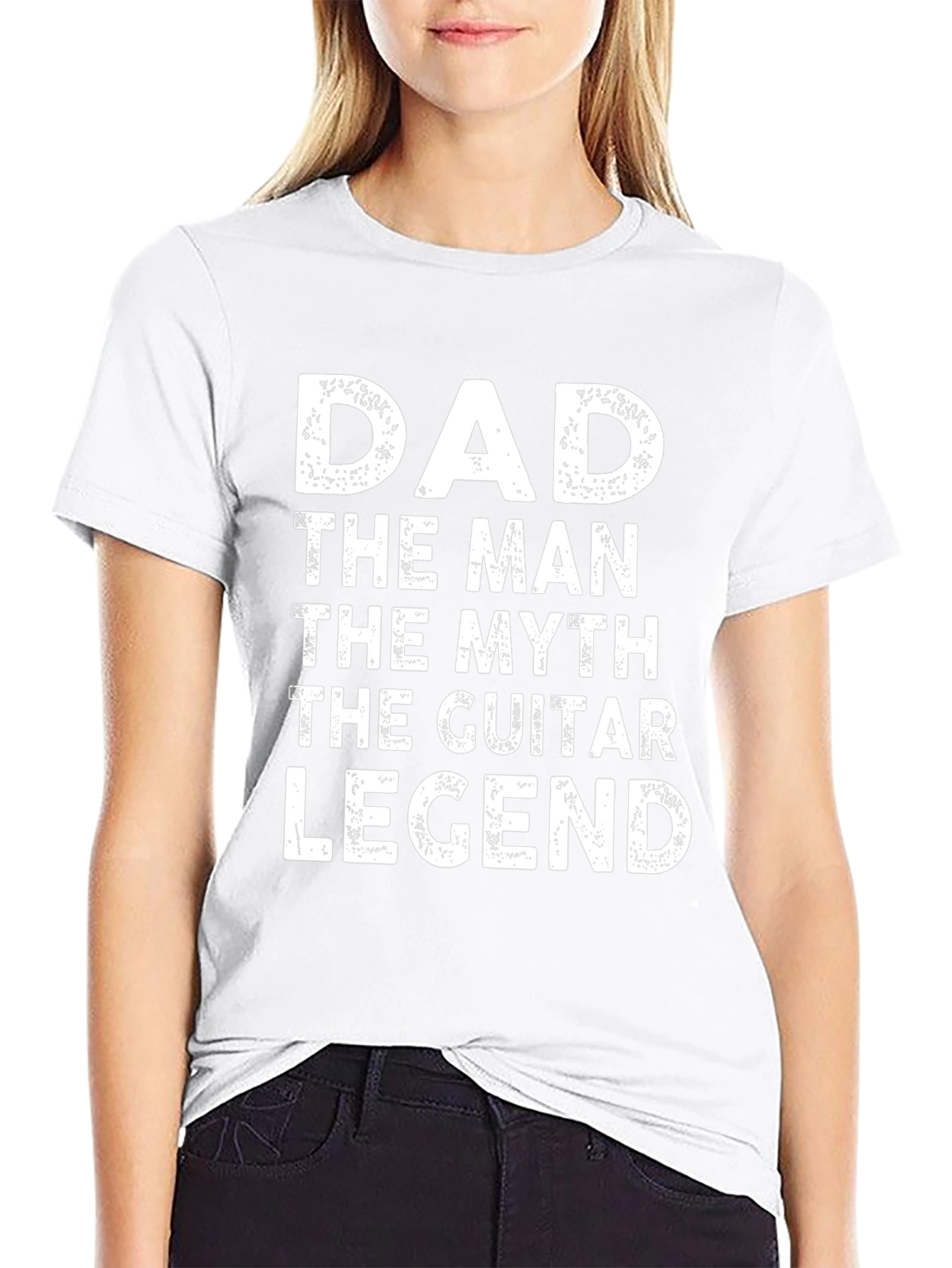Dad Guitar Legend Graphic Tee - Black T-Shirt