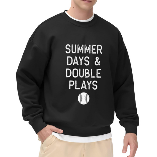 SUMMER DAYS & DOUBLE PLAYS - Baseball Graphic ԲÁìÎÀÒÂ | Unisex Pullover Sweatshirt