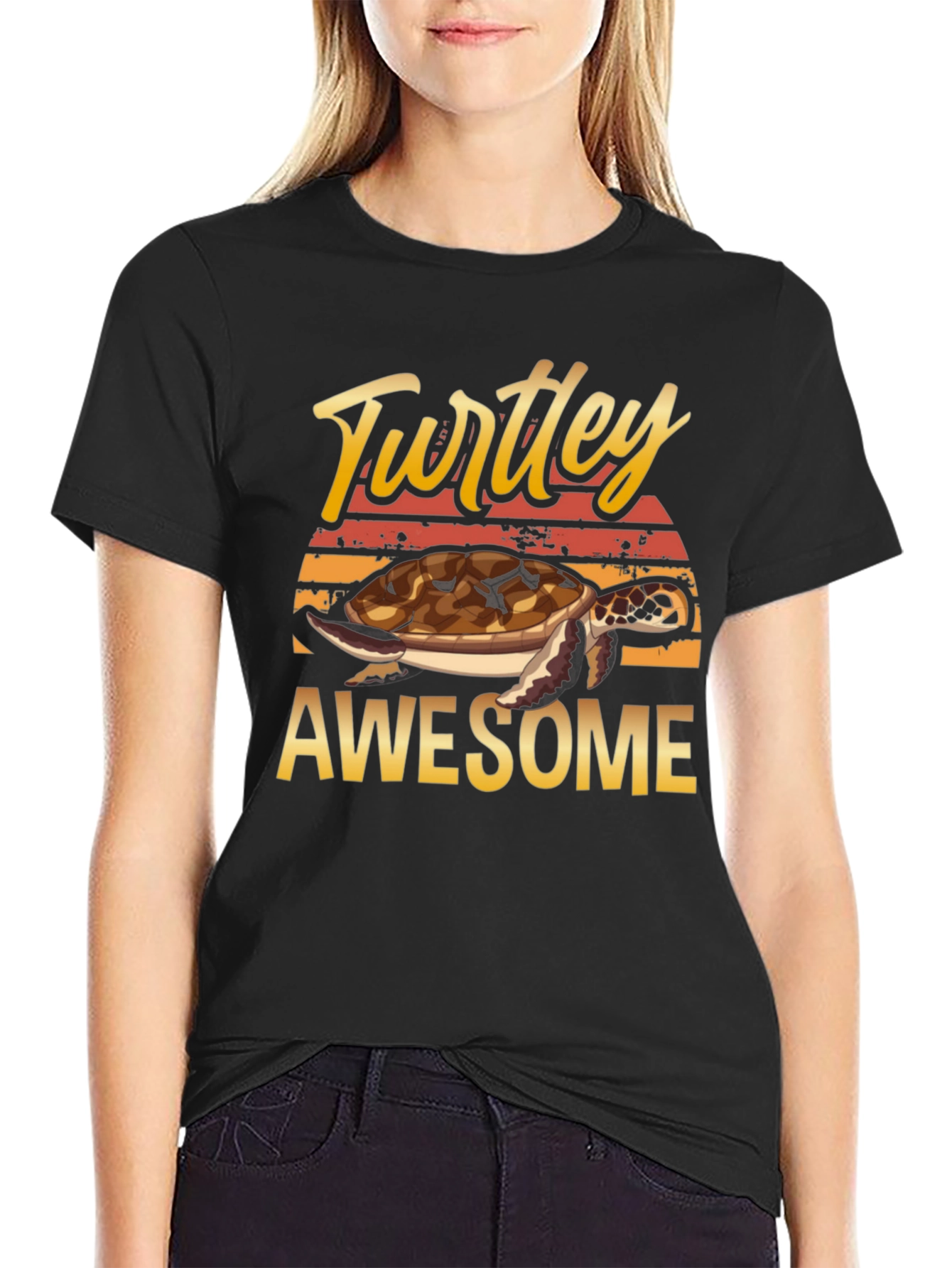 Turtley Awesome Graphic Tee - Sea Turtle Shirt