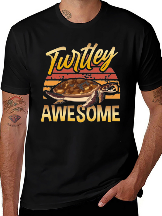 Turtley Awesome Graphic Tee - Sea Turtle Shirt