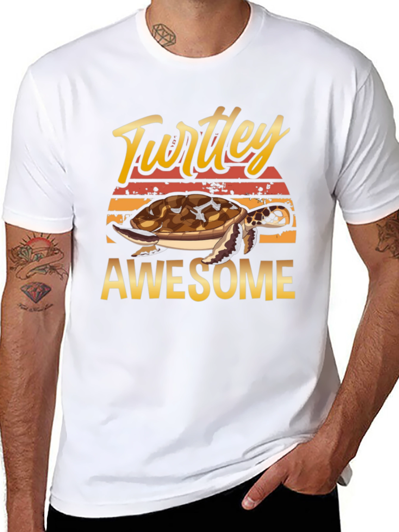 Turtley Awesome Graphic Tee - Sea Turtle Shirt