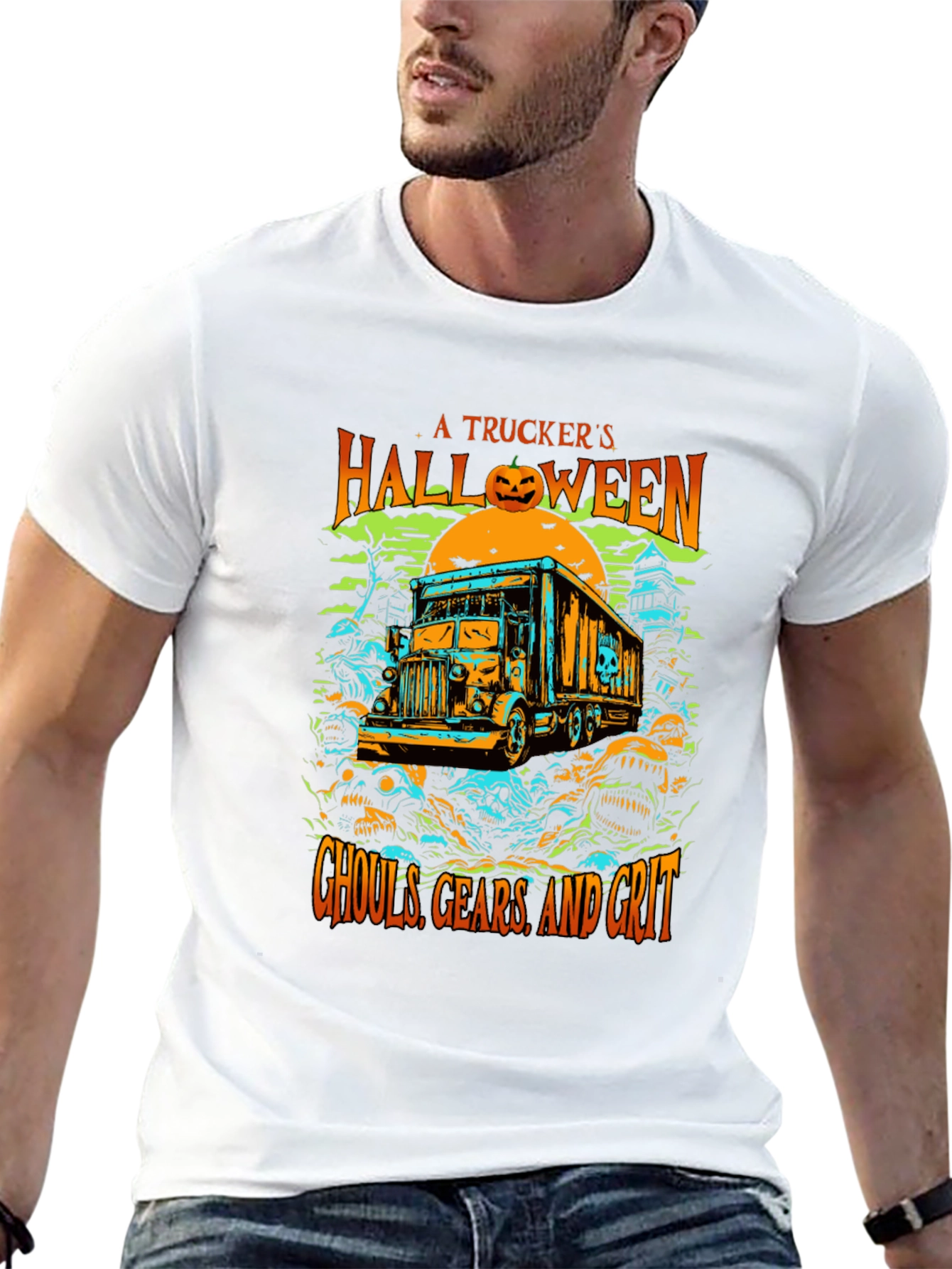 Truckers Halloween T-Shirt