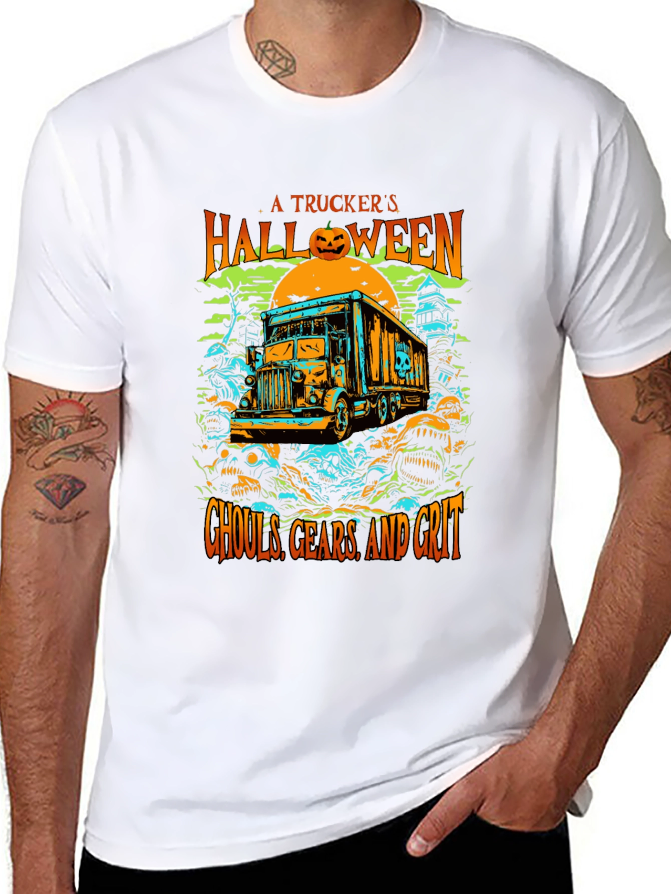 Truckers Halloween T-Shirt