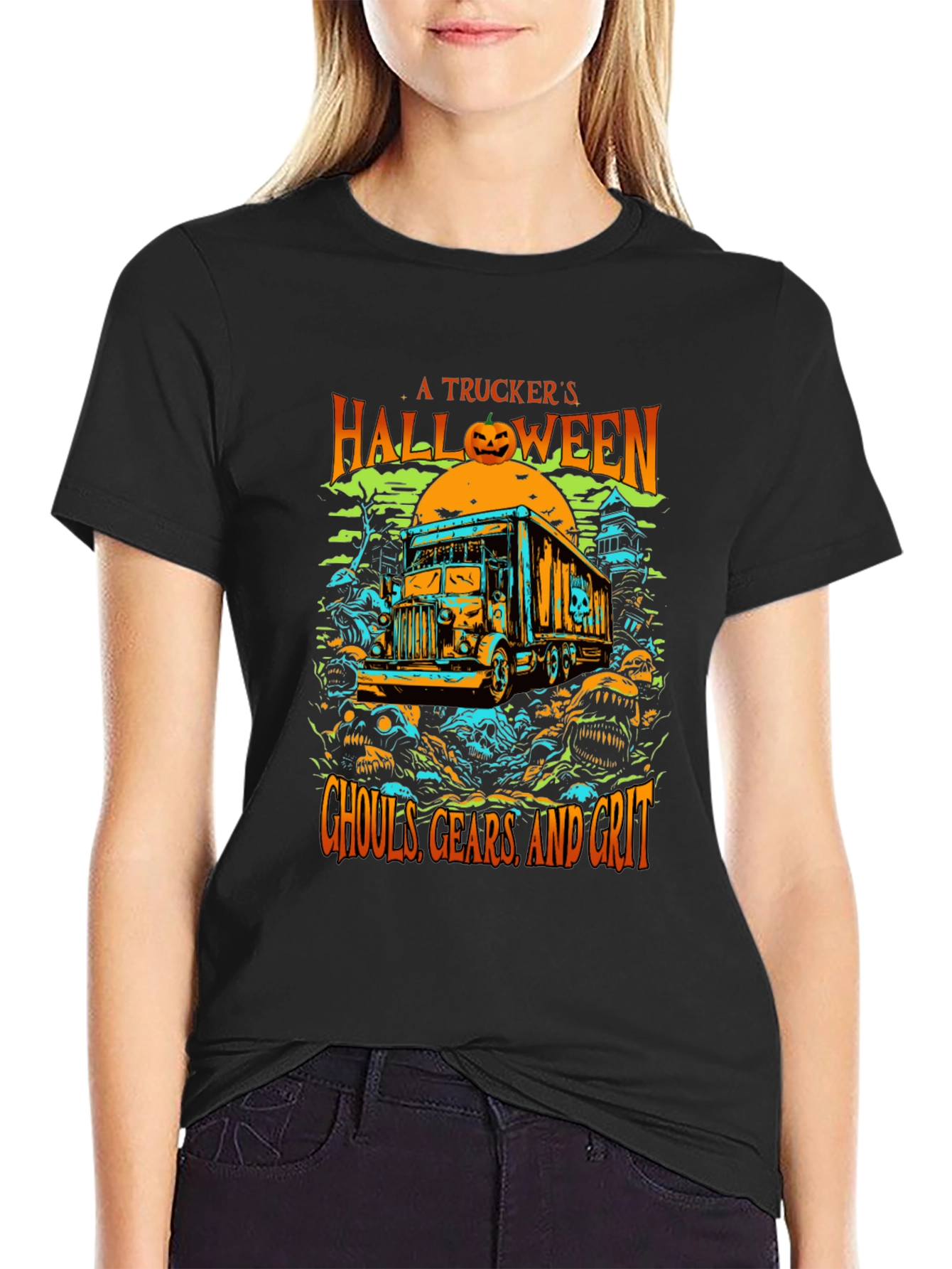Truckers Halloween T-Shirt