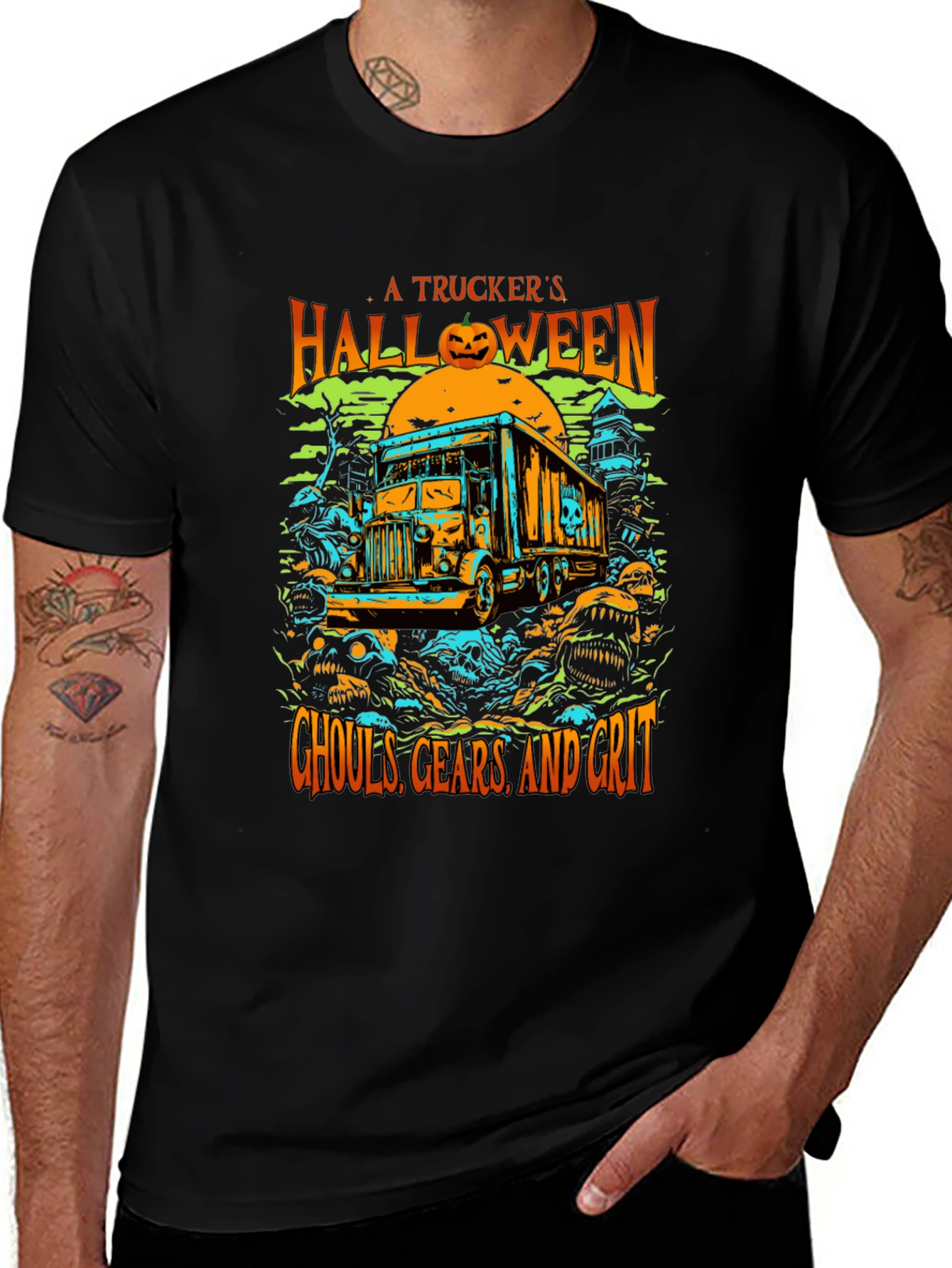 Truckers Halloween T-Shirt