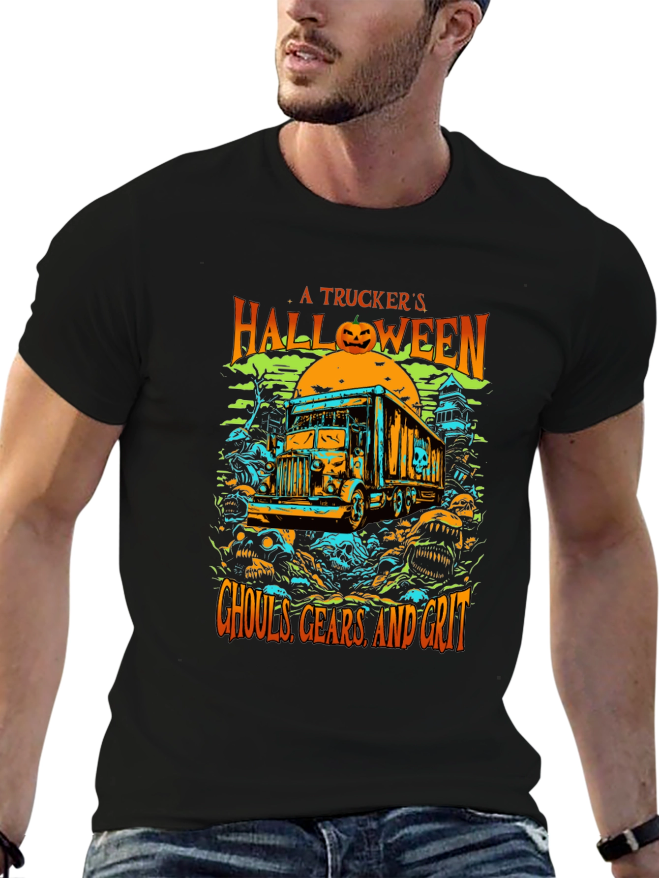 Truckers Halloween T-Shirt