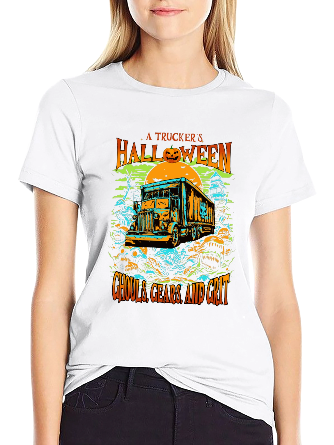 Truckers Halloween T-Shirt