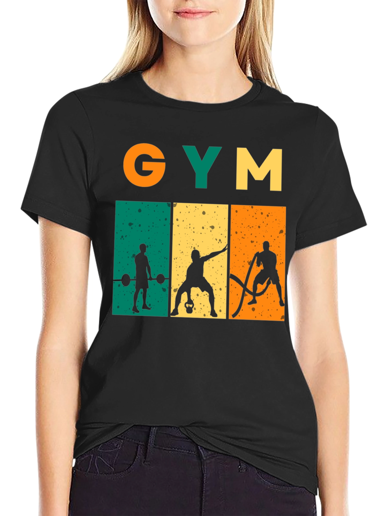 Retro Gym Workout Graphic T-Shirt