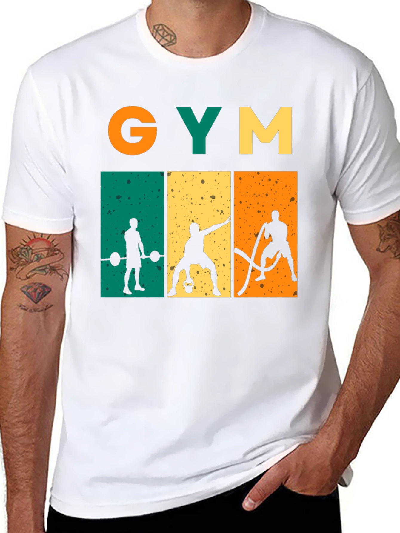 Retro Gym Workout Graphic T-Shirt