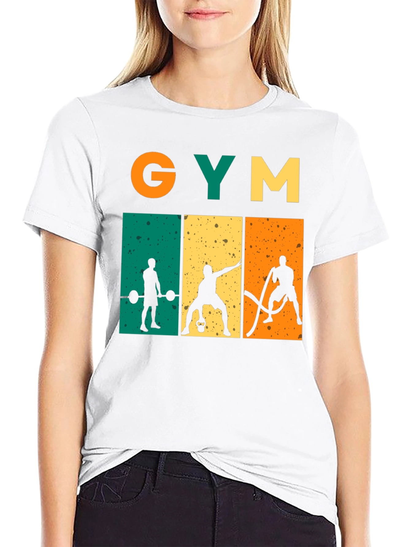 Retro Gym Workout Graphic T-Shirt