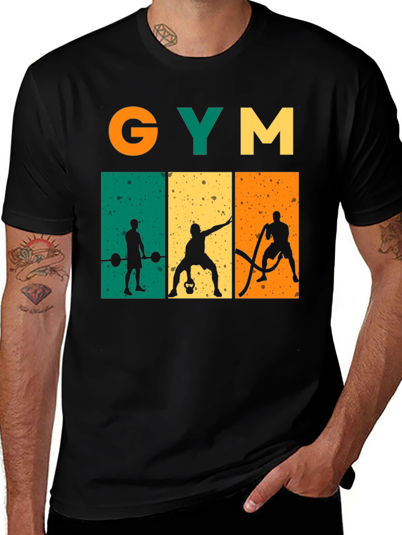 Retro Gym Workout Graphic T-Shirt