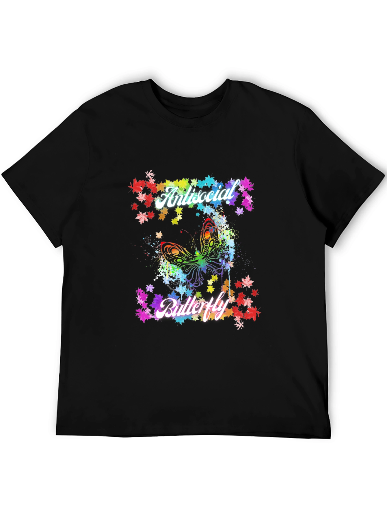 Antisocial Butterfly Graphic T-Shirt