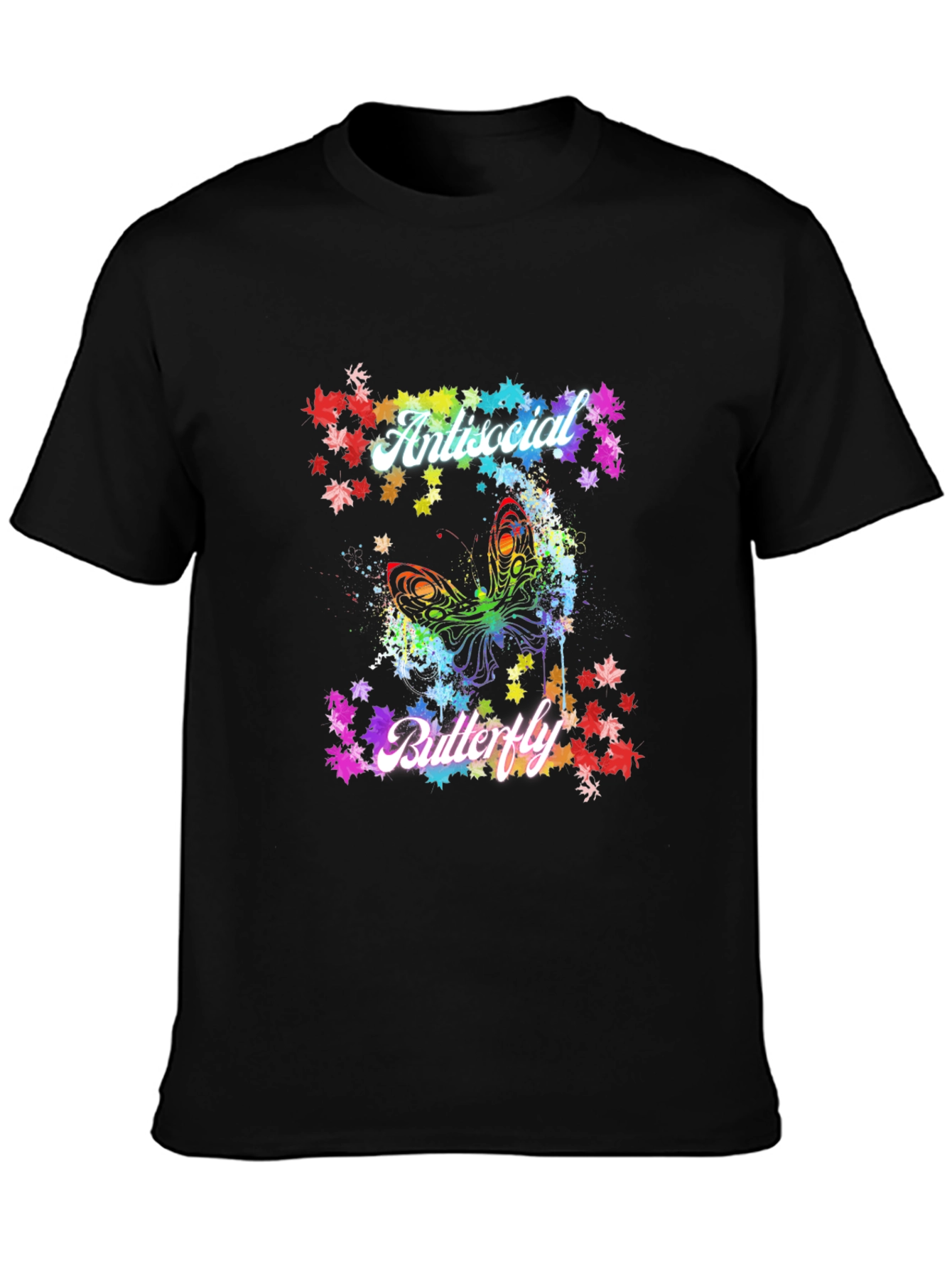 Antisocial Butterfly Graphic T-Shirt